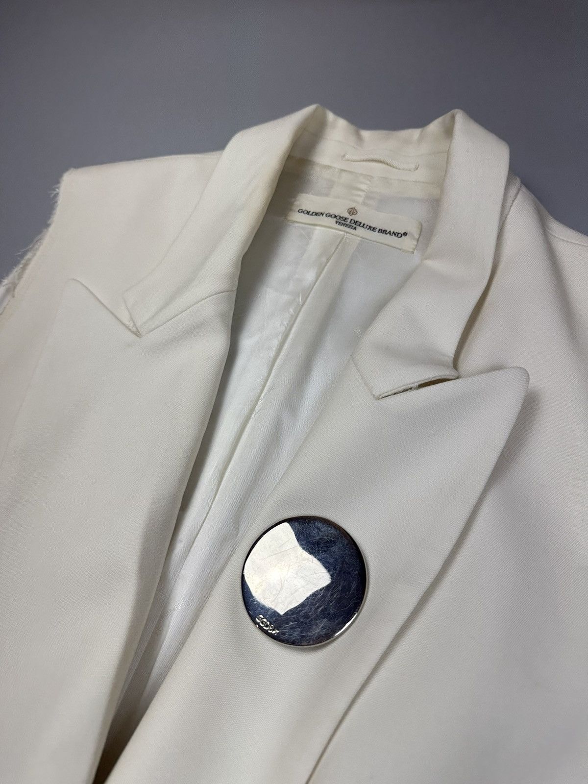 Golden Goose Golden Goose Wool Sleeveless Double Breasted Blazer Size S / US 4 / IT 40 - 3 Thumbnail