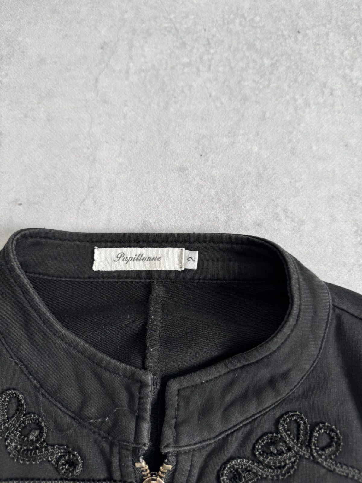 If Six Was Nine Napoleon Style Cropped Jacket Black Lightweight Size XS / US 0-2 / IT 36-38 - 4 Thumbnail