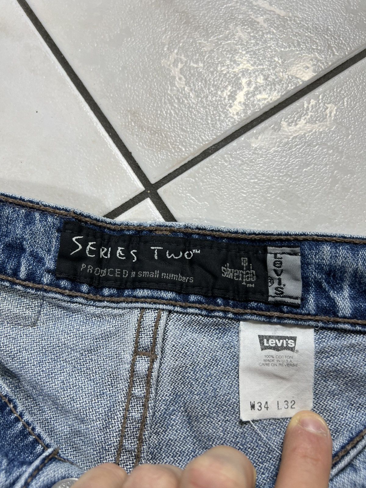Levi's Vintage 90s Levi’s silver tab baggy retro washed denim jeans Size US 34 / EU 50 - 18 Thumbnail