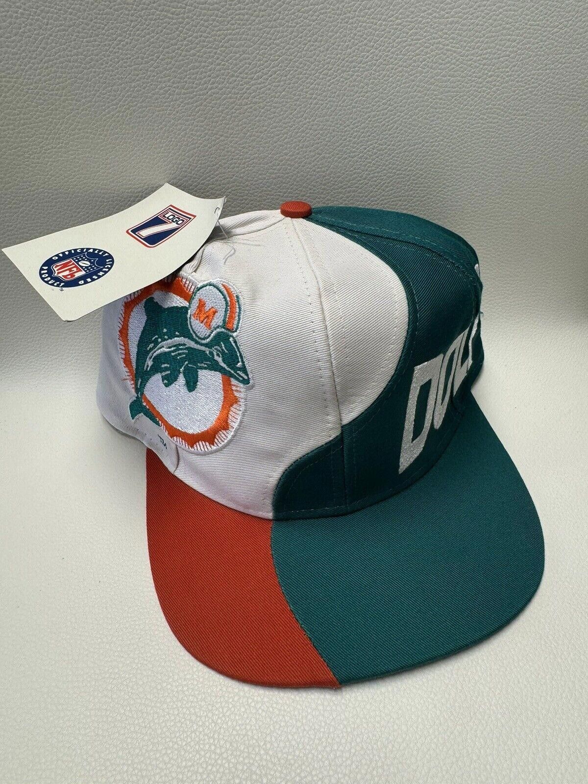 Logo 7 × NFL × Vintage Vintage NWT NFL Miami Dolphins Logo 7 SnapBack Hat Size ONE SIZE - 3 Thumbnail