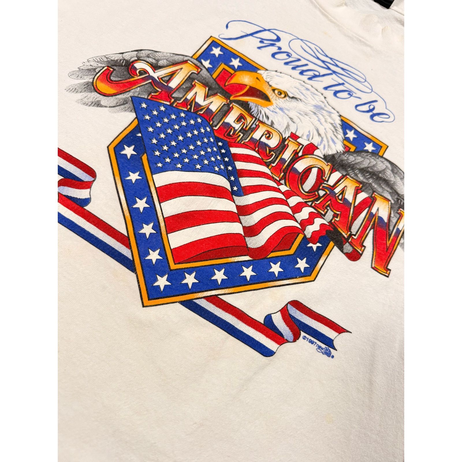Vintage Vintage Proud To Be American Tee Size US L / EU 52-54 / 3 - 4 Thumbnail