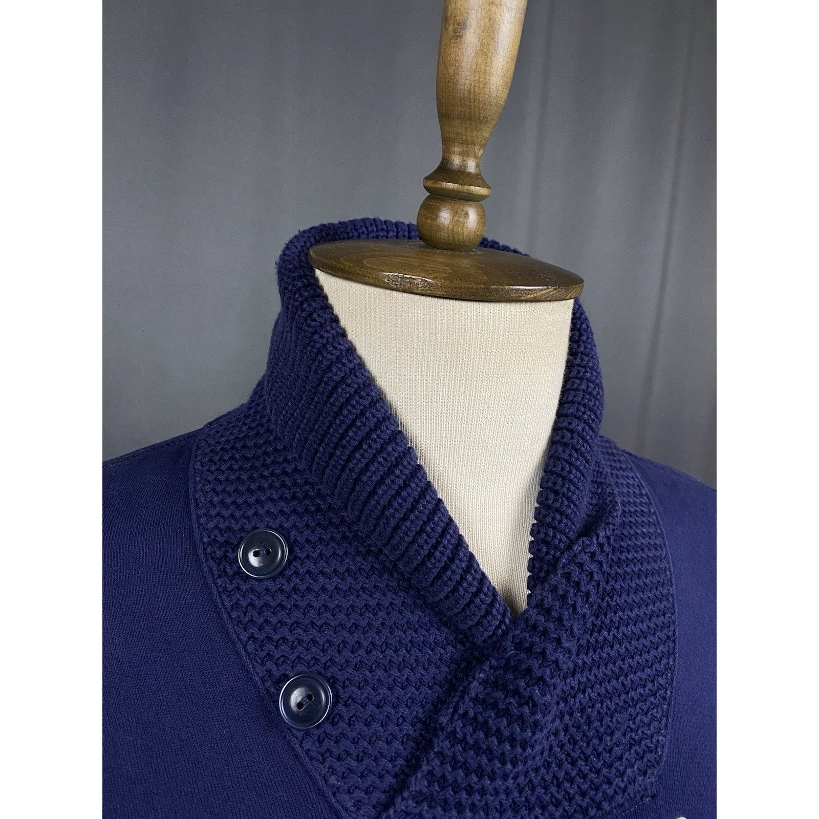 Polo Ralph Lauren Polo Ralph Lauren Big Logo Men's Blue High Neck Sweater Size Size US S / EU 44-46 / 1 - 6 Thumbnail