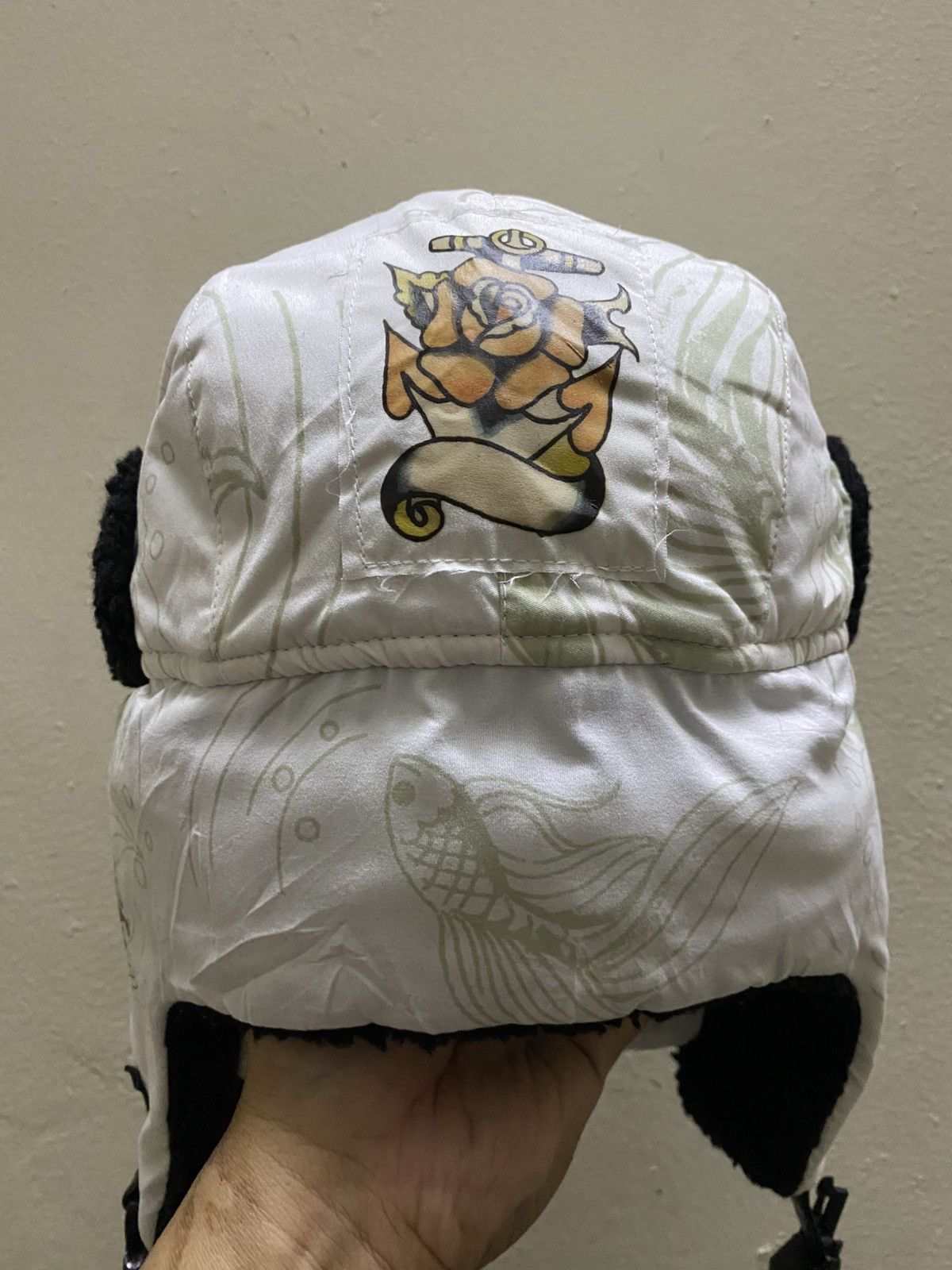 Ed Hardy Rare Ed Hardy Winter Trapper Ushanka Y2K Vintage Size ONE SIZE - 5 Thumbnail
