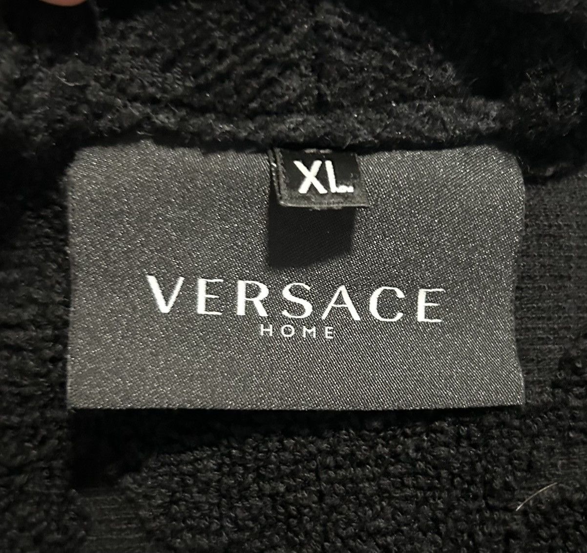 Versace Versace Medusa Amplified Black Cotton Bathrobe Unisex XL Size ONE SIZE - 4 Thumbnail