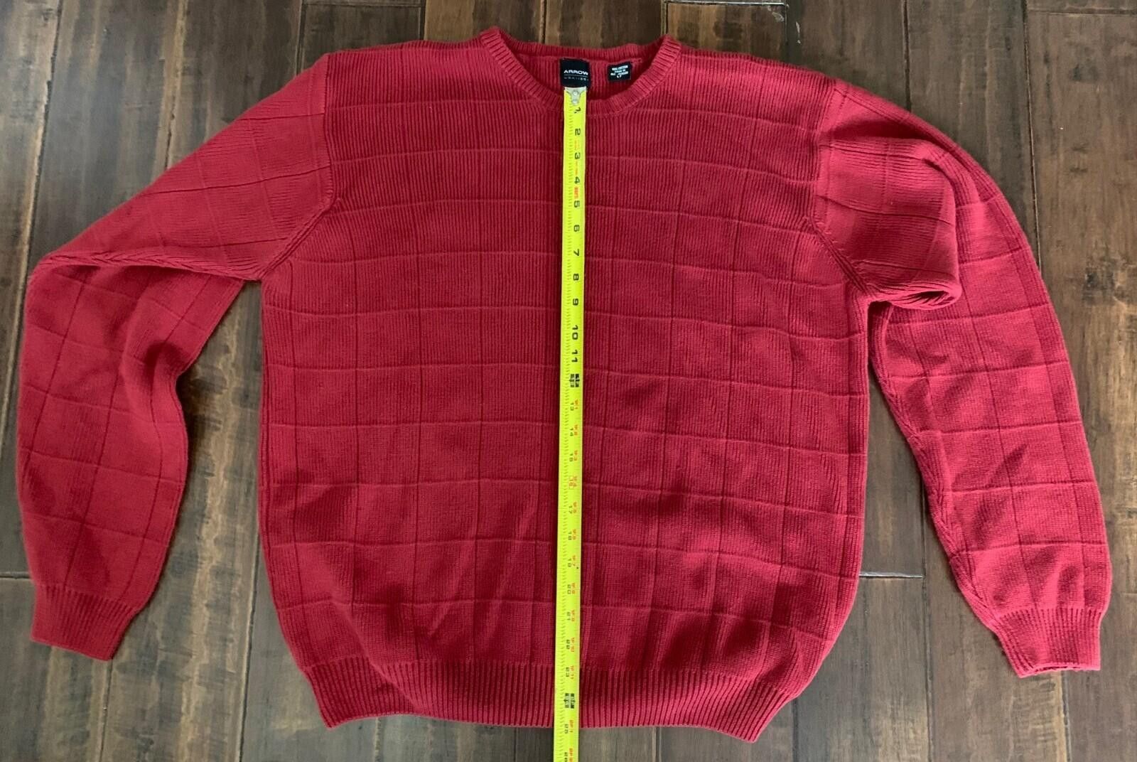 Arrow NWOT Red Men's LT 100% Cotton 24in Chest & 25in Front & Slee Size US L / EU 52-54 / 3 - 6 Thumbnail