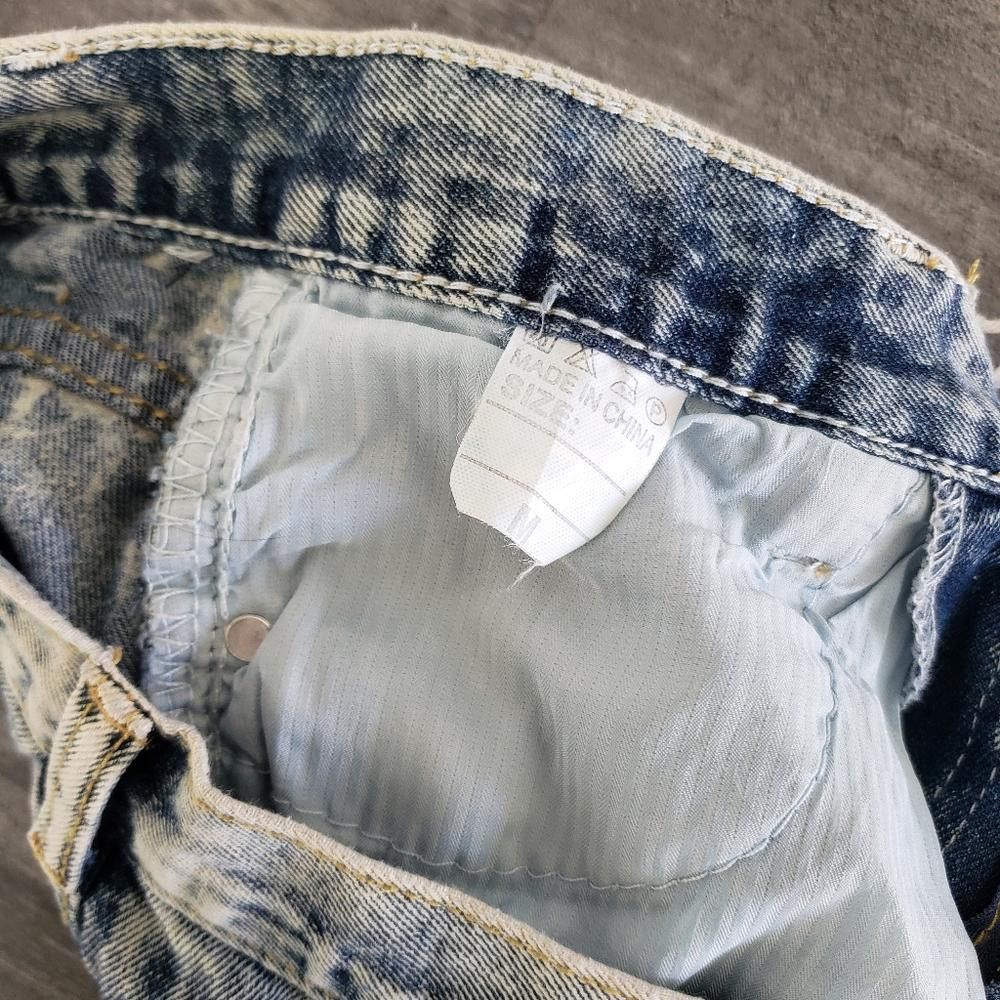 Designer Denim Destroyed Detailed Jean Short Size 32" / US 10 / IT 46 - 3 Thumbnail