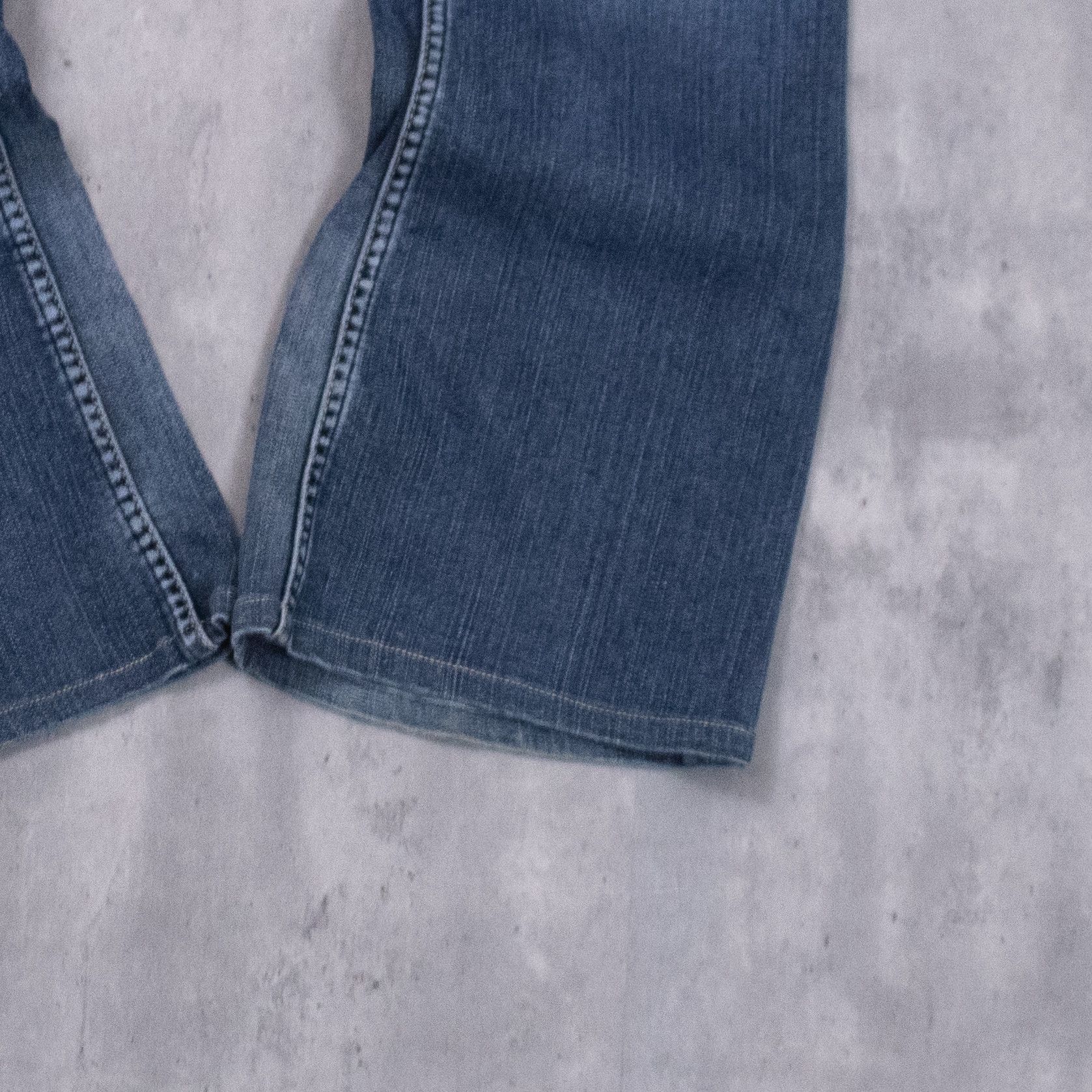Silver Jeans Co. Y2K's 00 Silver Flair Boot Cut Baggy Low Rise Denim Pant's Size US 32 / EU 48 - 5 Thumbnail