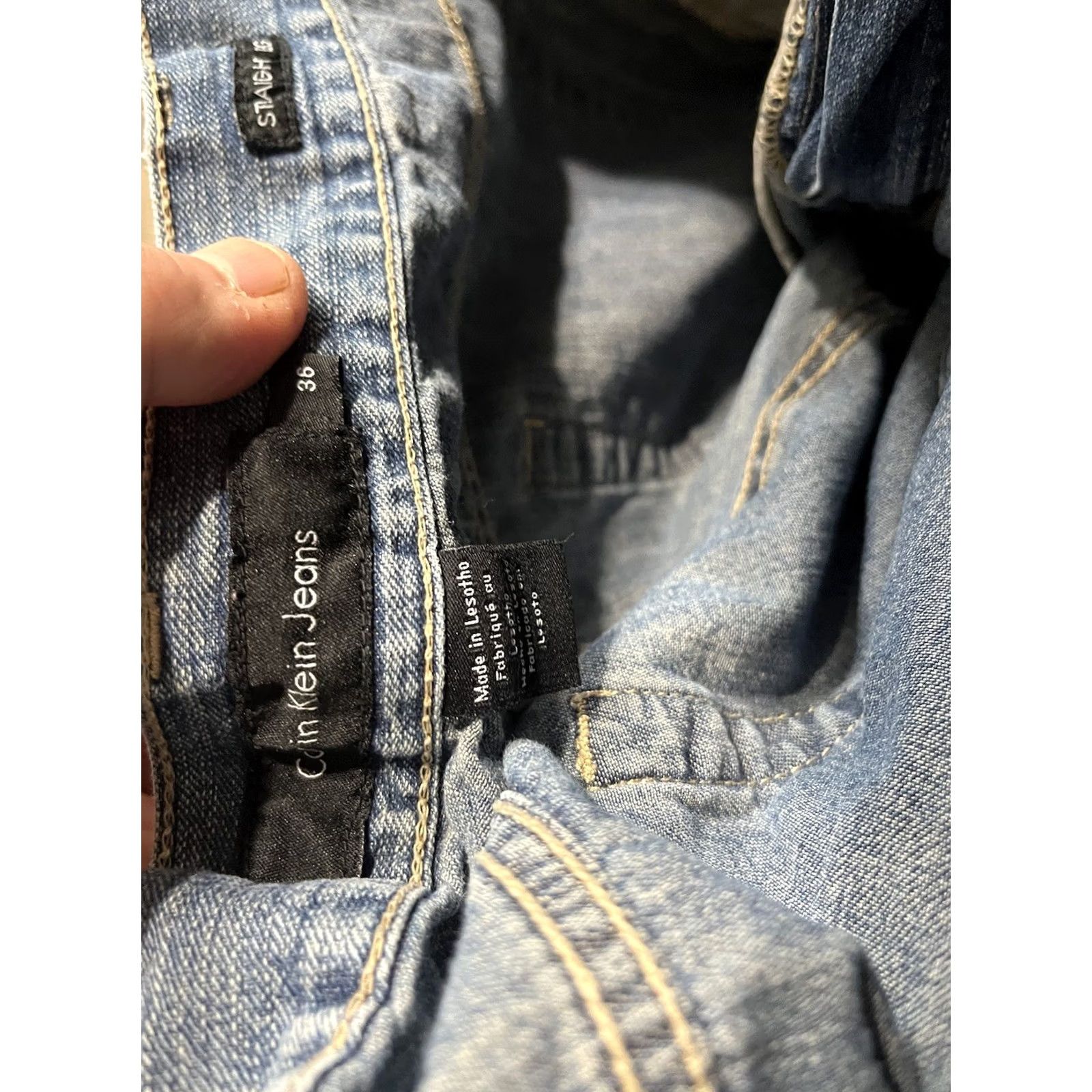 Calvin Klein Calvin Klein Jeans Men's 36x30 Straight Easy Fit Y2K TAG Size Size US 36 / EU 52 - 5 Thumbnail
