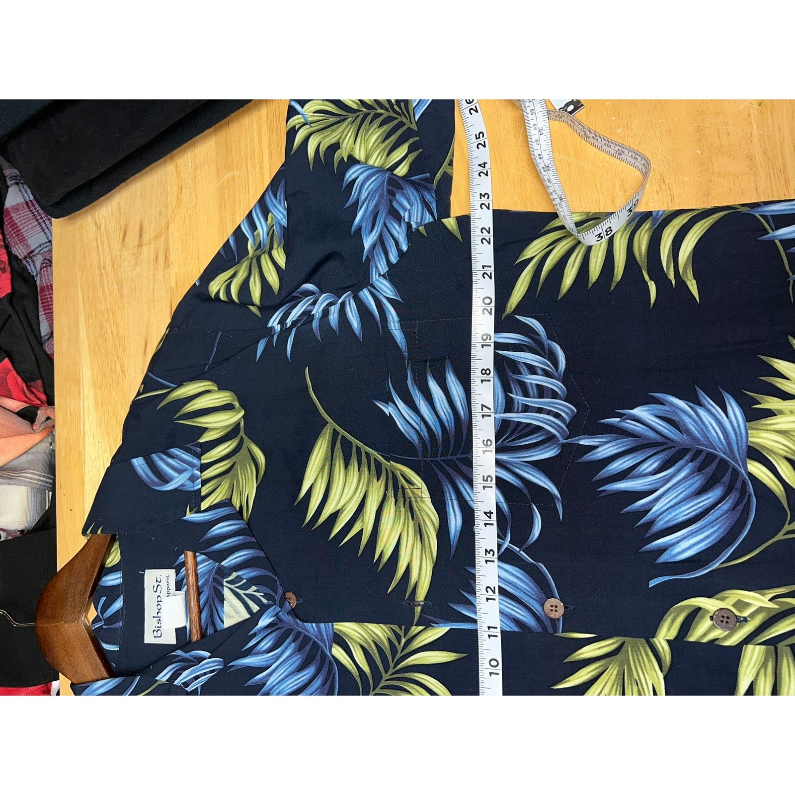 Other Vintage Bishop St. Button Down Shirt Blue Hawaii Floral Tee Size US M / EU 48-50 / 2 - 8 Thumbnail