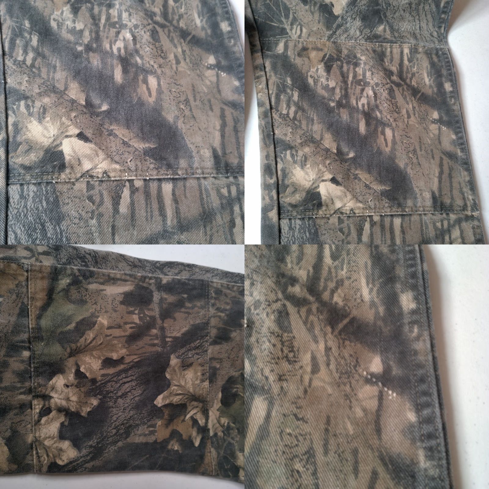 Wrangler VINTAGE Wrangler Jeans Men 36x33 Camouflage Double Knee Hunting Mossy Oak Denim 5-Pocket Straight Size US 36 / EU 52 - 9 Thumbnail