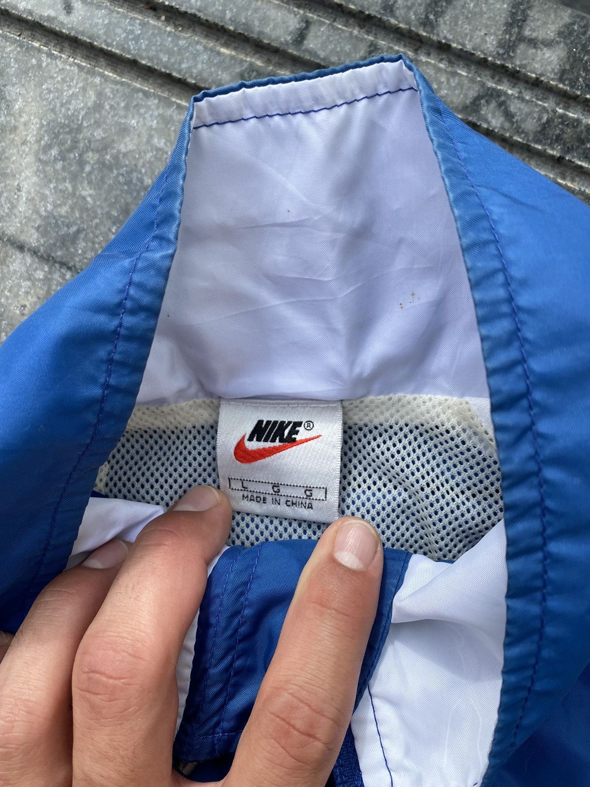 Nike × Vintage 90’s NIKE COURT RARE SWOOSH LOGO RETRO OVERSIZED JACKET Size US L / EU 52-54 / 3 - 7 Thumbnail