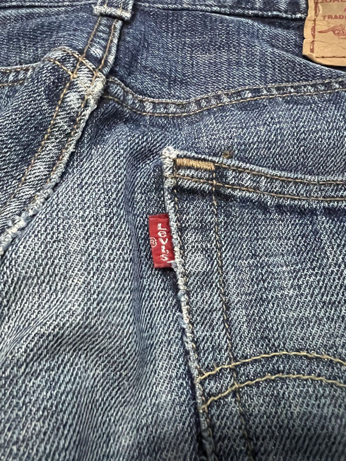Levi's × Levi's Vintage Clothing 💥Rare 90’s style Levis 501 Kurt Corbain Distress Washed Jean Size US 31 - 17 Thumbnail