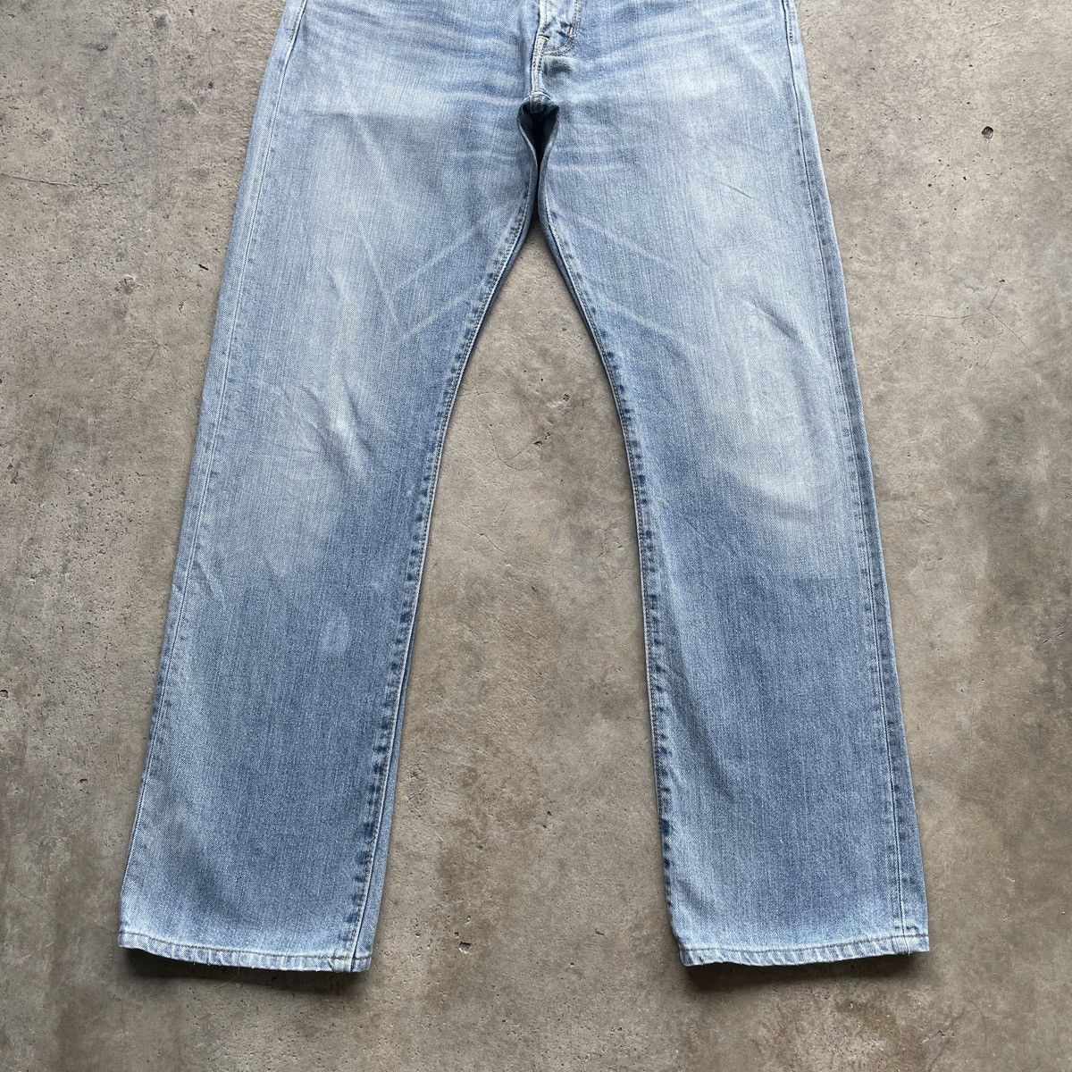Japanese Brand × Jean × StraightFaded Vintage Made In Nippon Straight Faded Jean Japan Denim Pants Size US 32 / EU 48 - 4 Thumbnail
