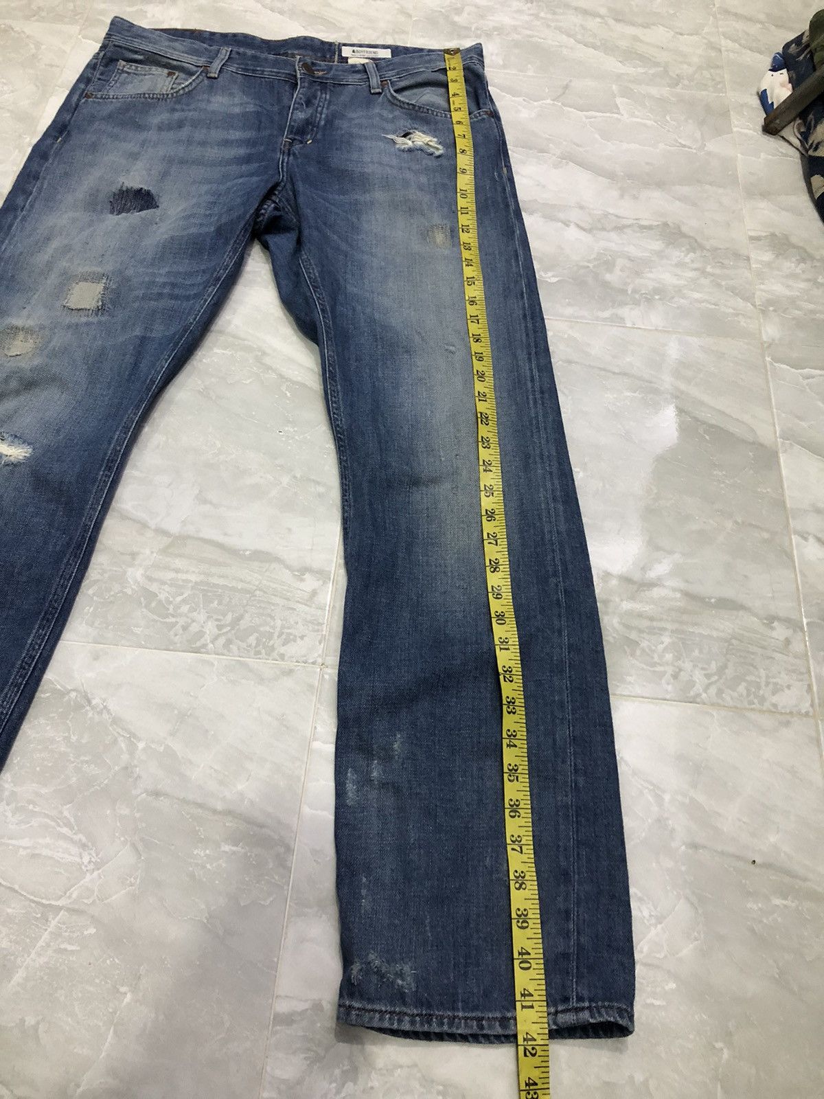 H&M H&M Boyfriend Distressed Boro Stitch Jeans Size US 35 - 18 Thumbnail