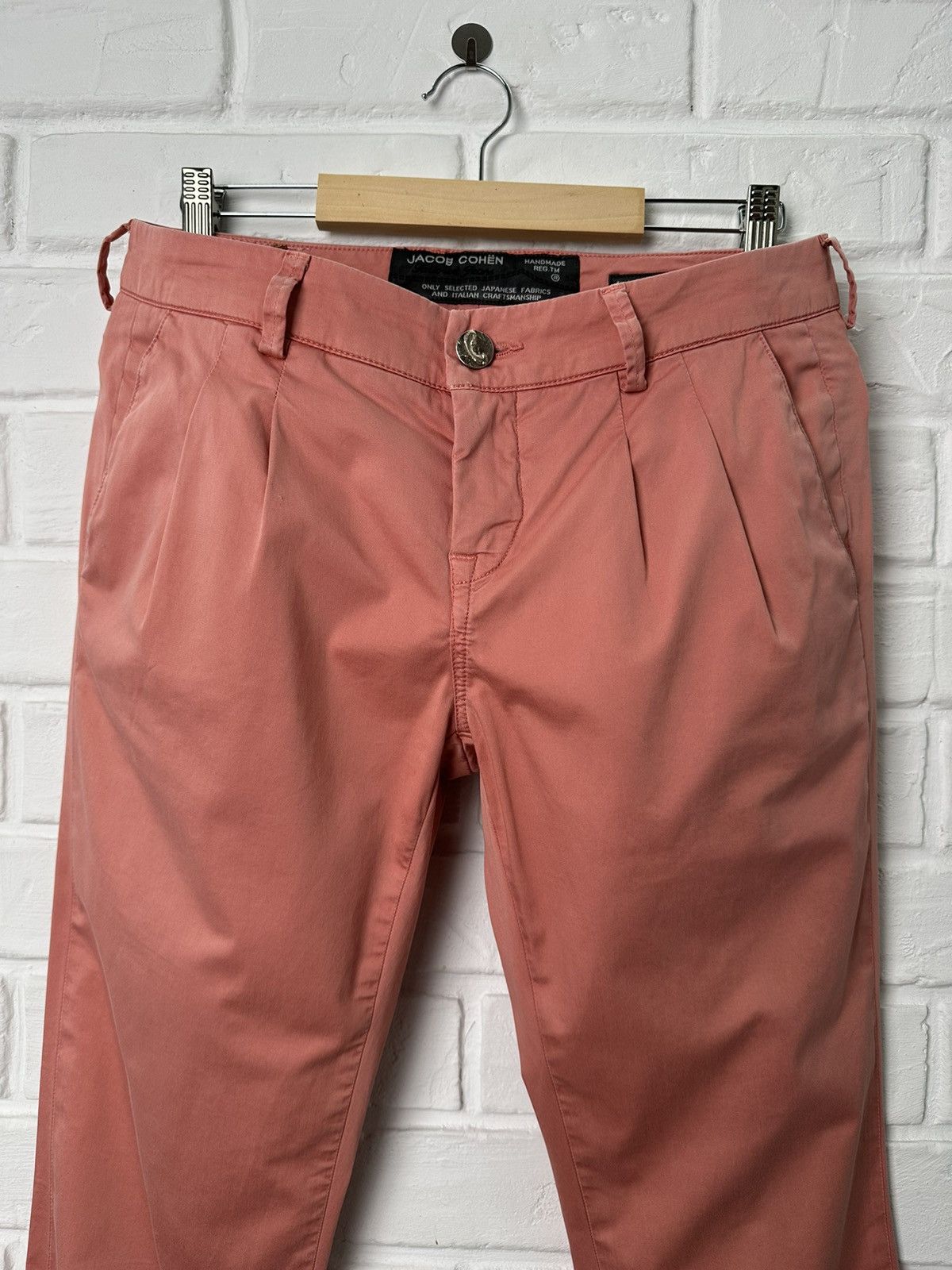 Jacob Cohen Ladies JACOB COHEN Handmade Pink Trousers Size 27" / US 4 / IT 40 - 11 Thumbnail