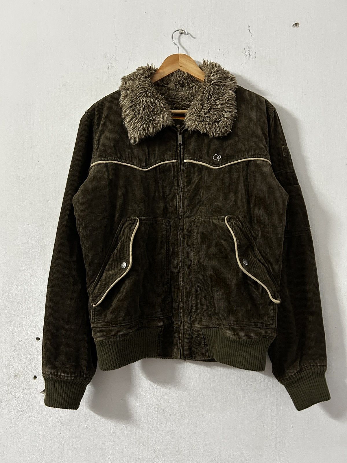 Vintage Vintage Surf Ocean Pacific Corduroy Jacket faux fur Size US M / EU 48-50 / 2 - 1 Thumbnail