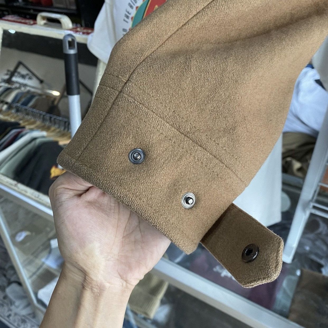 Katharine Hamnett London Vintage Katharine Hamnett London Wool Funnel NeckFieldJacket Size US L / EU 52-54 / 3 - 6 Thumbnail