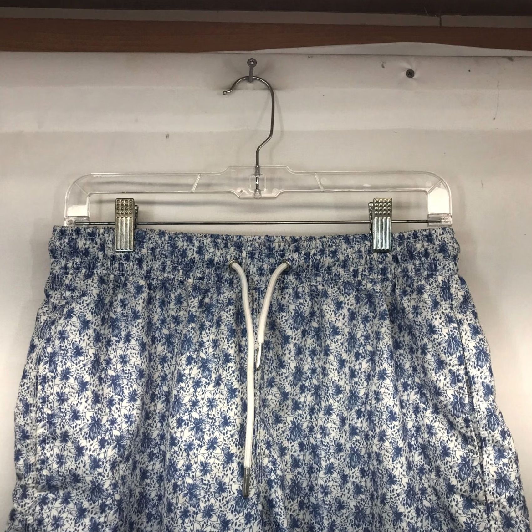 Vintage SLATE & STONE Mens Small Blue Drawstring Waist Swim Shorts Trunks Size US 29 - 2 Thumbnail