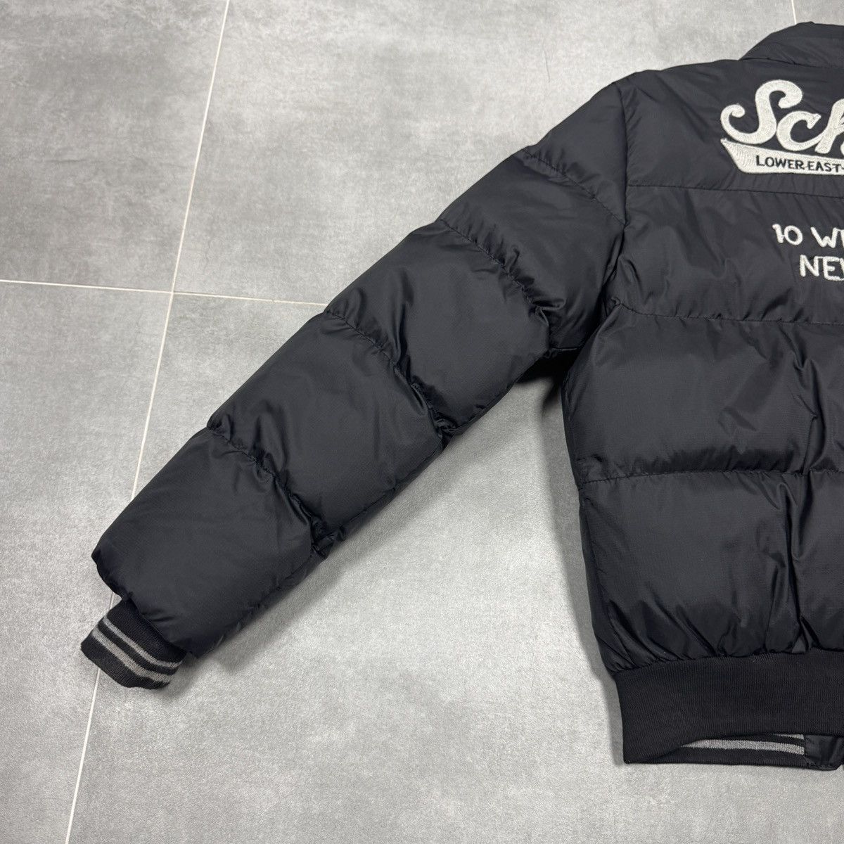 Schott Vintage Schott Nylon Embroidered Logo Bomber Jacket Women Size L / US 10 / IT 46 - 21 Thumbnail