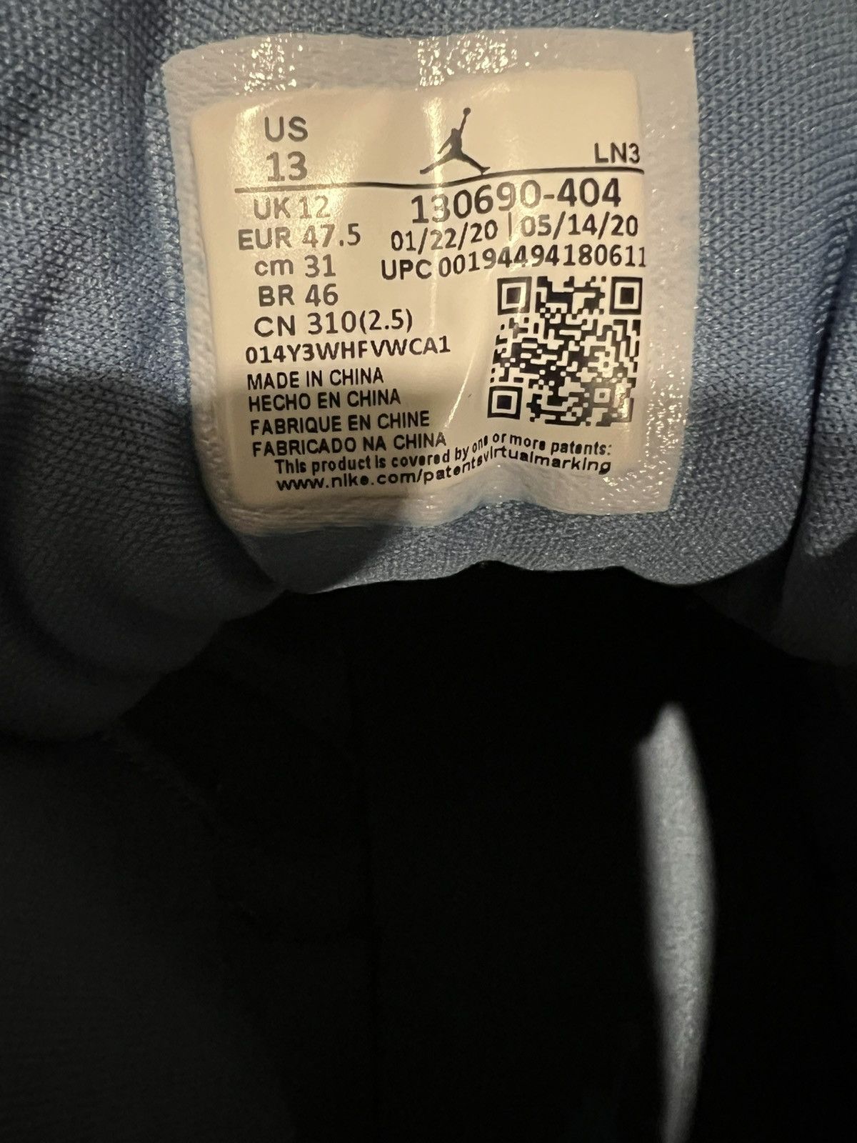Jordan Brand × Nike 2020 Air Jordan 12 Retro 'Indigo' Size US 13 / EU 46 - 7 Thumbnail