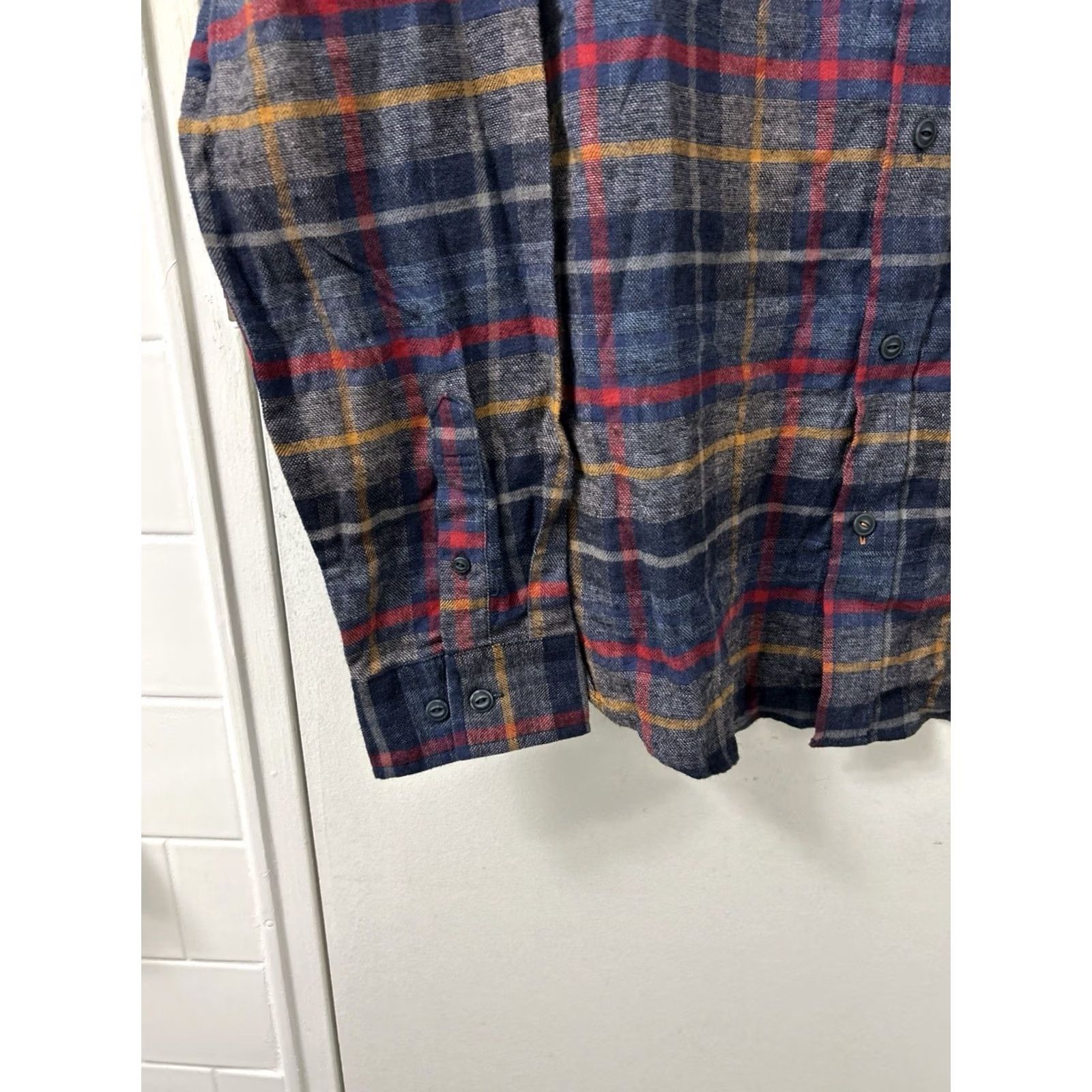Weatherproof Weatherproof Vintage Button-Down Shirt Mens L Mood Indigo Blue Plaid NWT Size US L / EU 52-54 / 3 - 6 Thumbnail