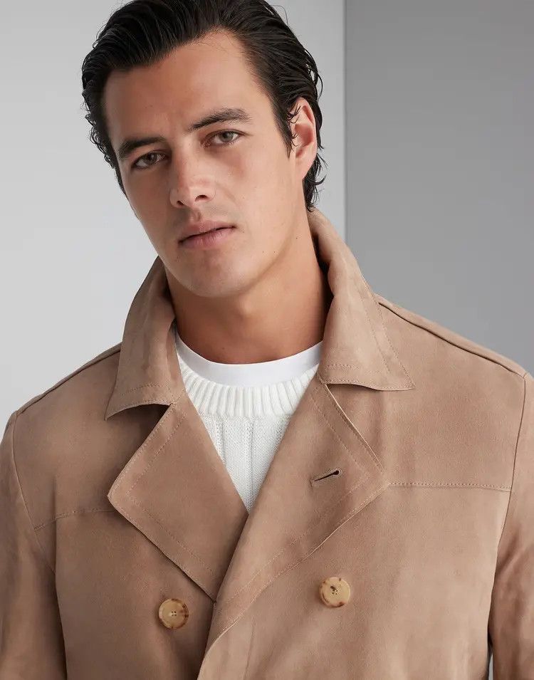 Brunello Cucinelli o1w1db10725 Leather Overcoat in Open Brown Size US S / EU 44-46 / 1 - 3 Thumbnail