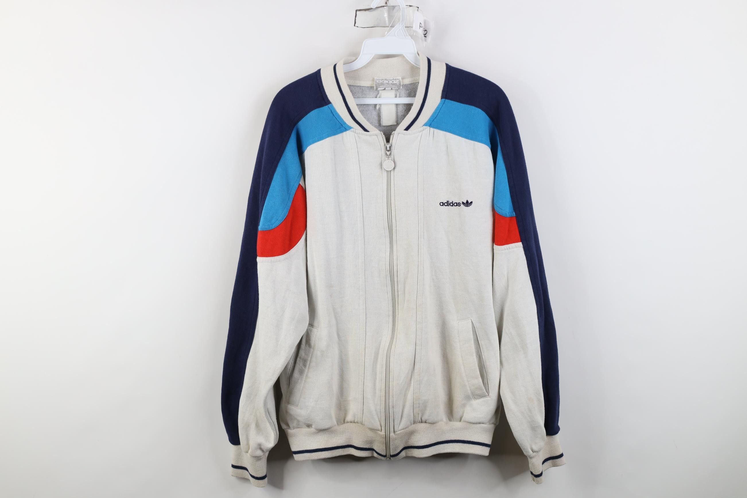 Adidas Vintage 80s 90s Adidas Run DMC Track Jacket Soccer Size US M / EU 48-50 / 2 - 1 Thumbnail
