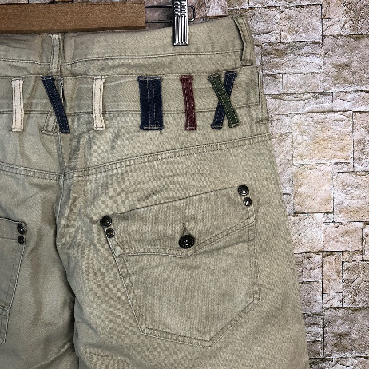 Japanese Brand × Seditionaries Double Focus stretwear double waist Cream Cargo Pants #A622 Size US 33 - 17 Thumbnail