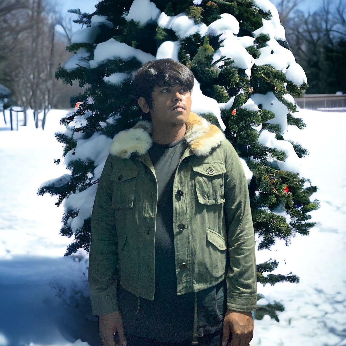 If Six Was Nine × LOWRYS FARM × Le Grande Bleu (L.G.B.) 2000s Lowrys Farm military green rabbit fur jacket Size US M / EU 48-50 / 2 - 7 Thumbnail