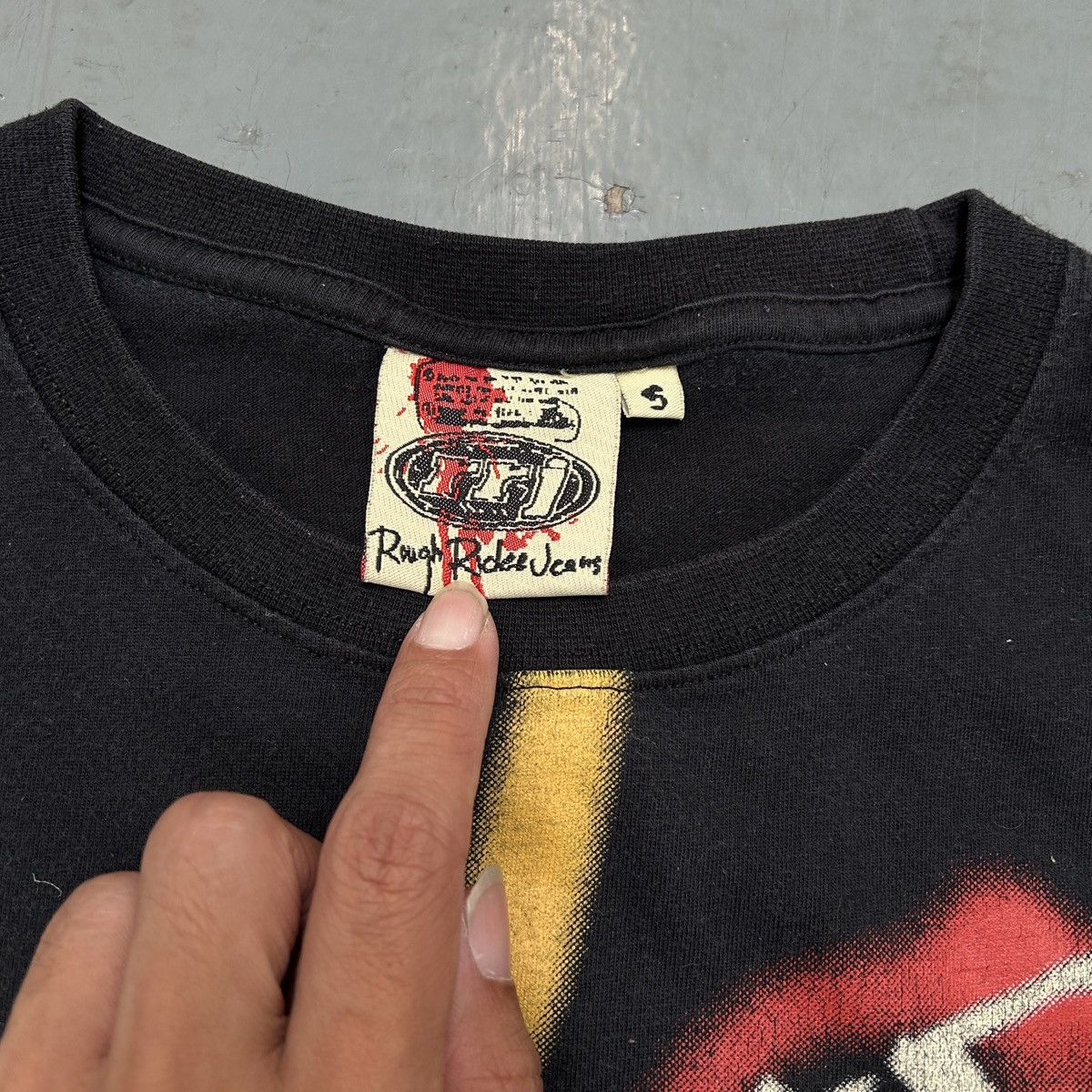 Vintage Vintage Rough Rider Jeans (RRJ) Graffiti Tee Size US S / EU 44-46 / 1 - 3 Thumbnail