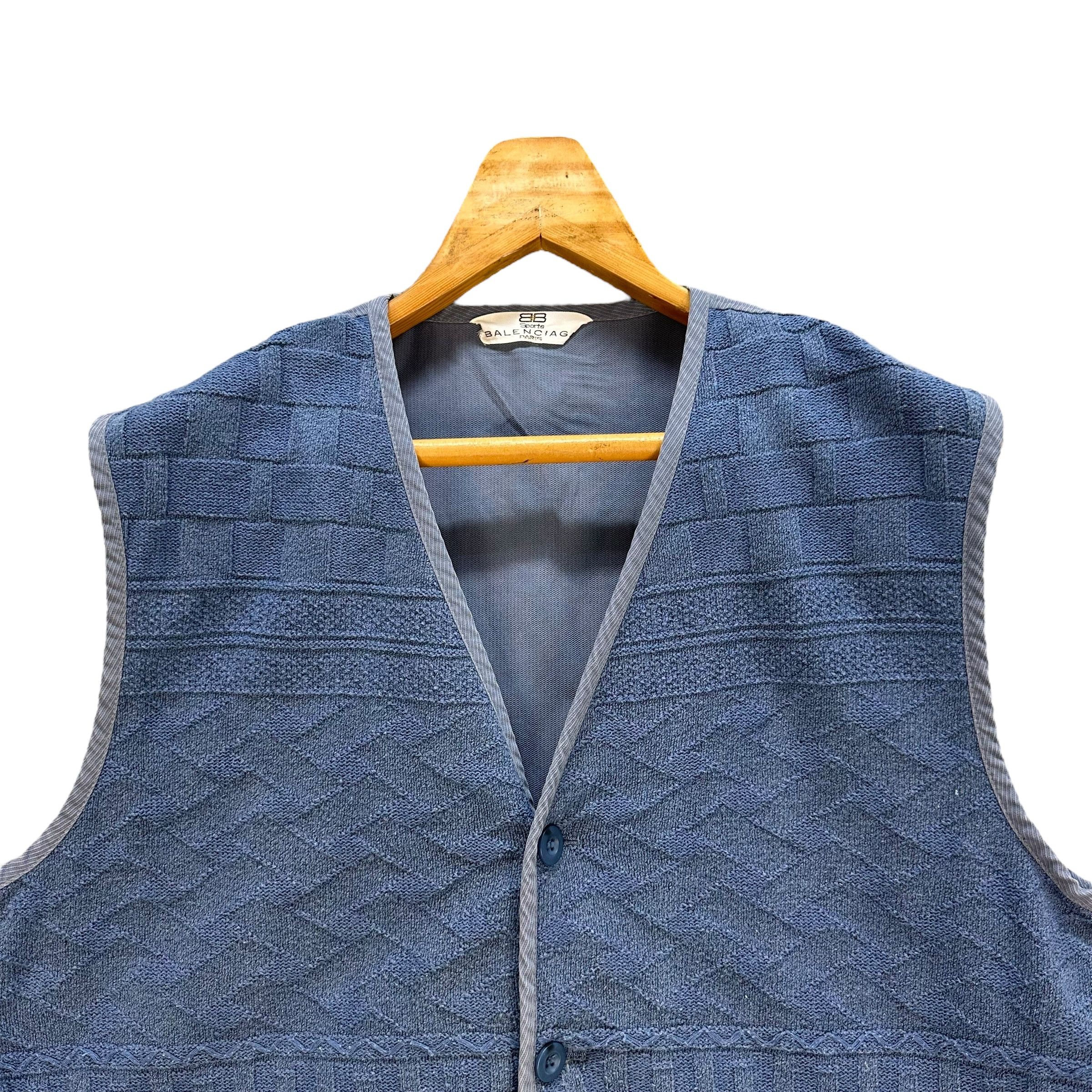 Balenciaga Balenciaga Sports Paris Blue Vest #A8-0202 Size US M / EU 48-50 / 2 - 2 Thumbnail