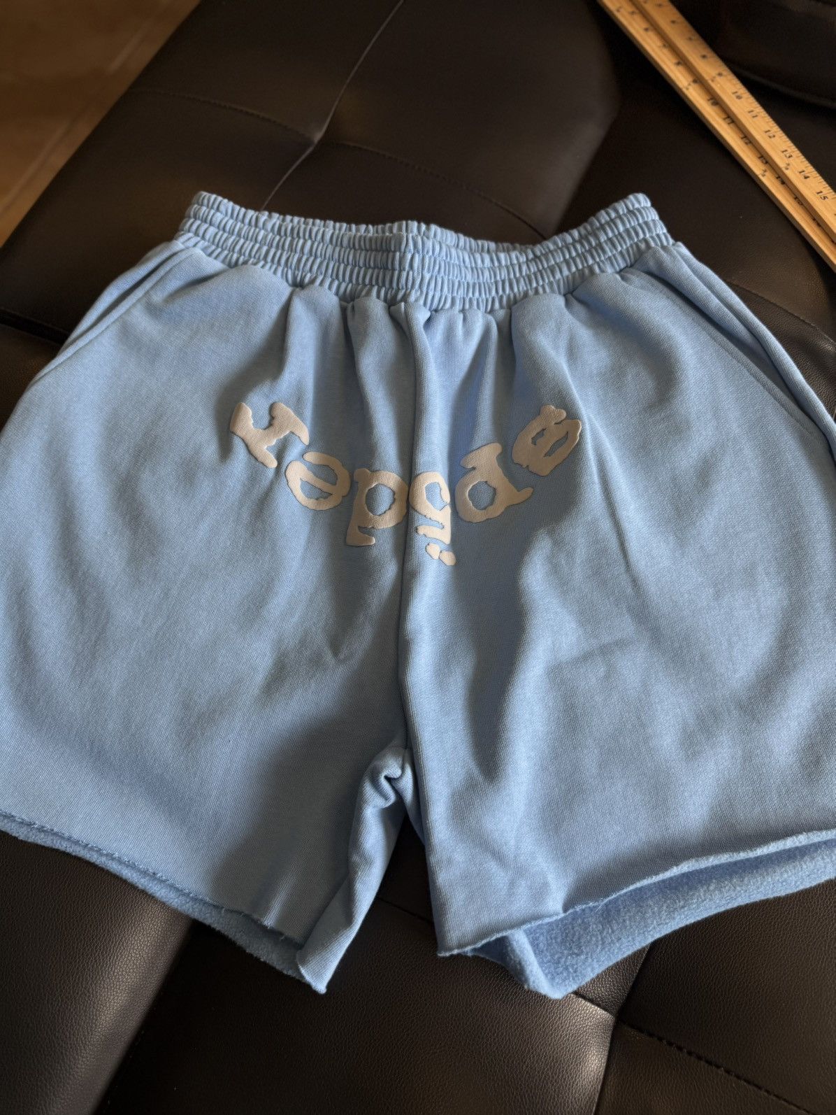 Sp5der Sp5der Sweatshorts Blue Size XXL (NEW) Size US 36 / EU 52 - 4 Thumbnail