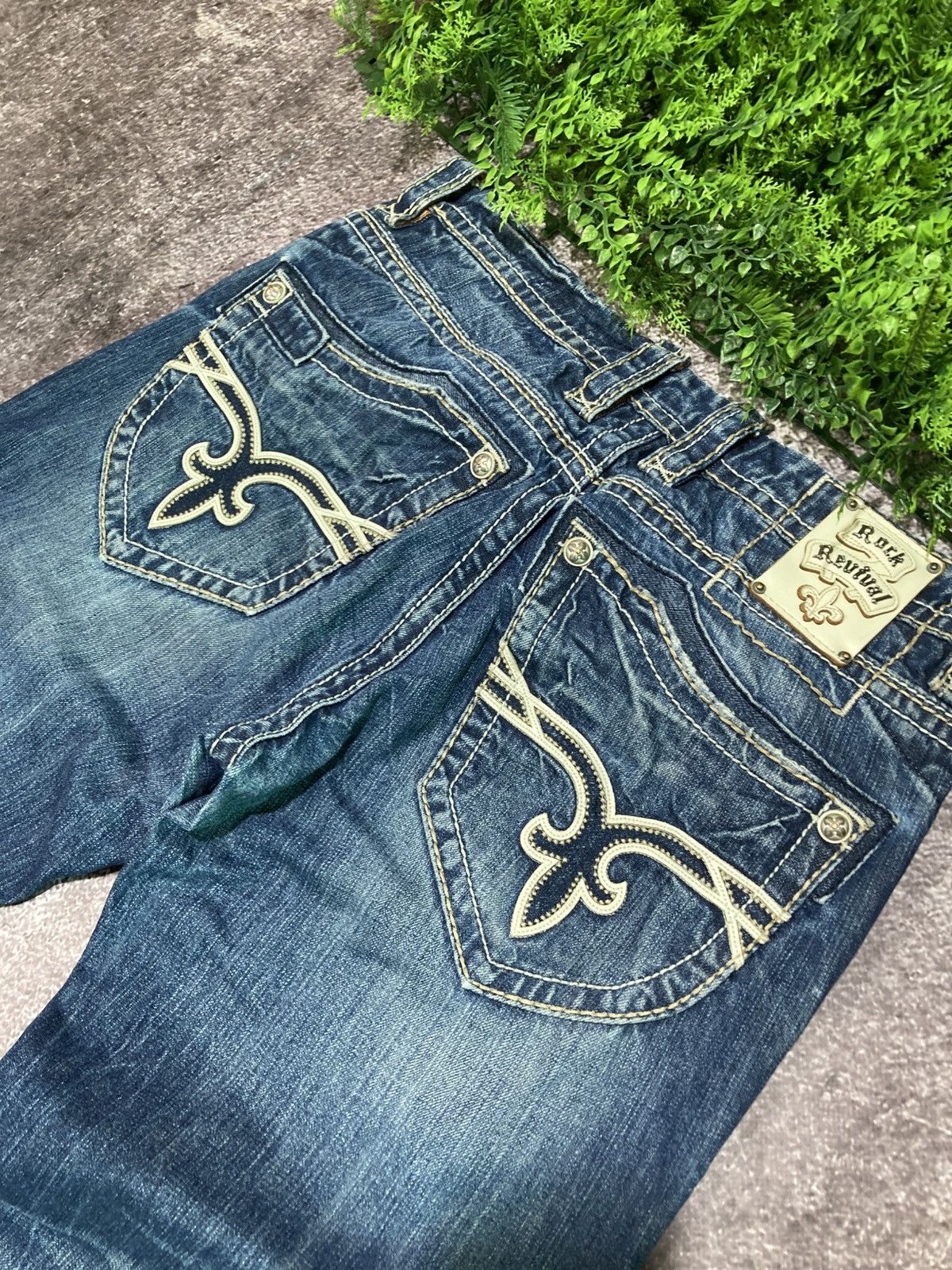 Rock Revival Vintage Rock Revival Andre Straight Y2K Denim Jeans Size US 33 - 4 Thumbnail
