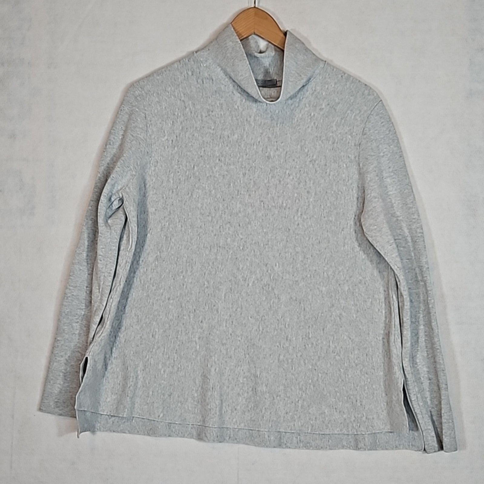 Cos COS Grey Mock Neck Cotton Sweater Size S / US 4 / IT 40 - 1 Thumbnail