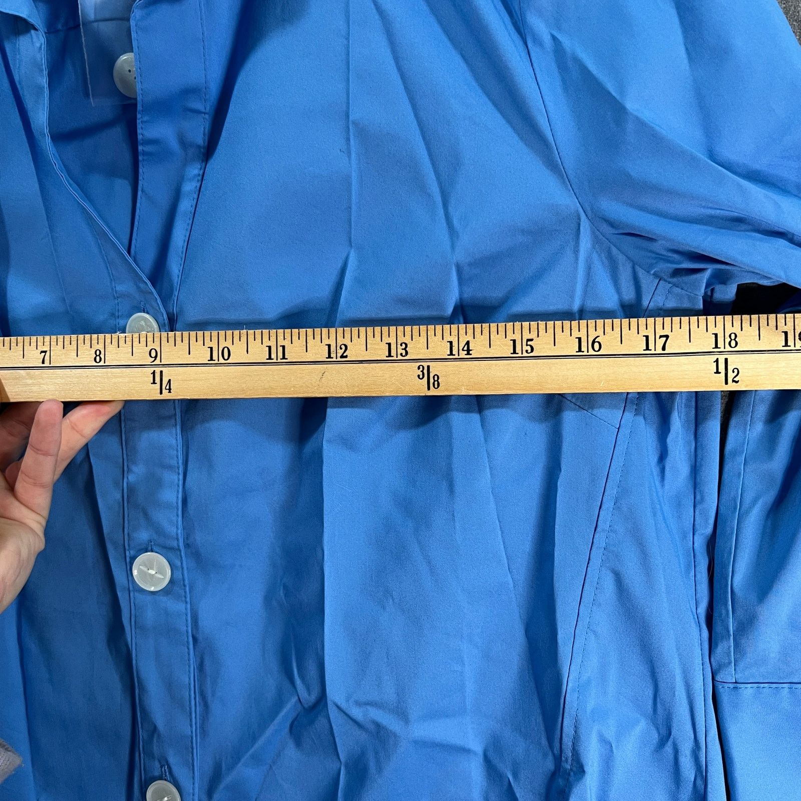 Denim & Co. Denim & Co. Coolmax Cotton Shirt Marine Blue Size Small Size S / US 4 / IT 40 - 7 Thumbnail