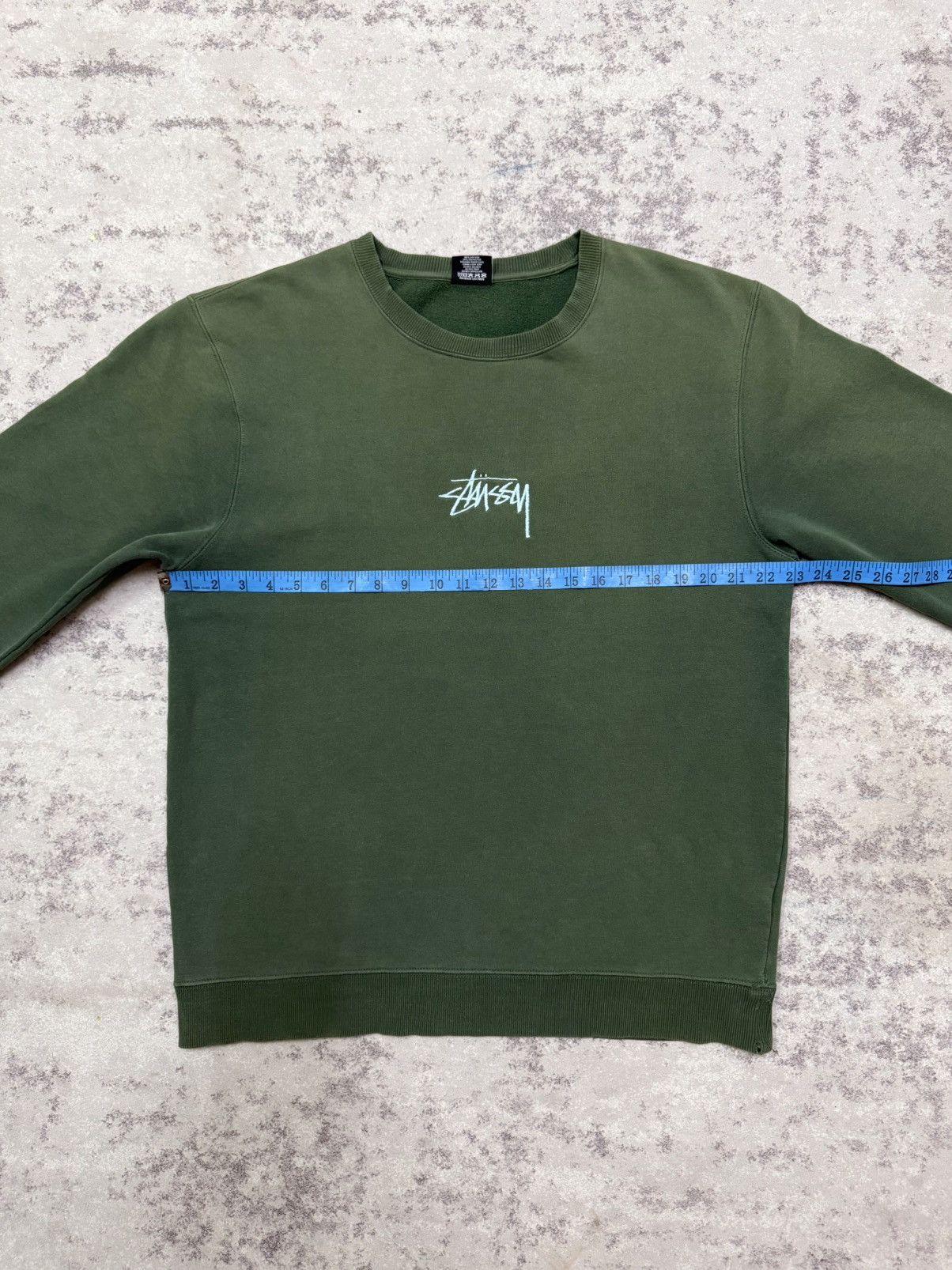 Stussy Stussy Emdroidery Center Logo Distressed Sweatshirt Size US XL / EU 56 / 4 - 19 Thumbnail