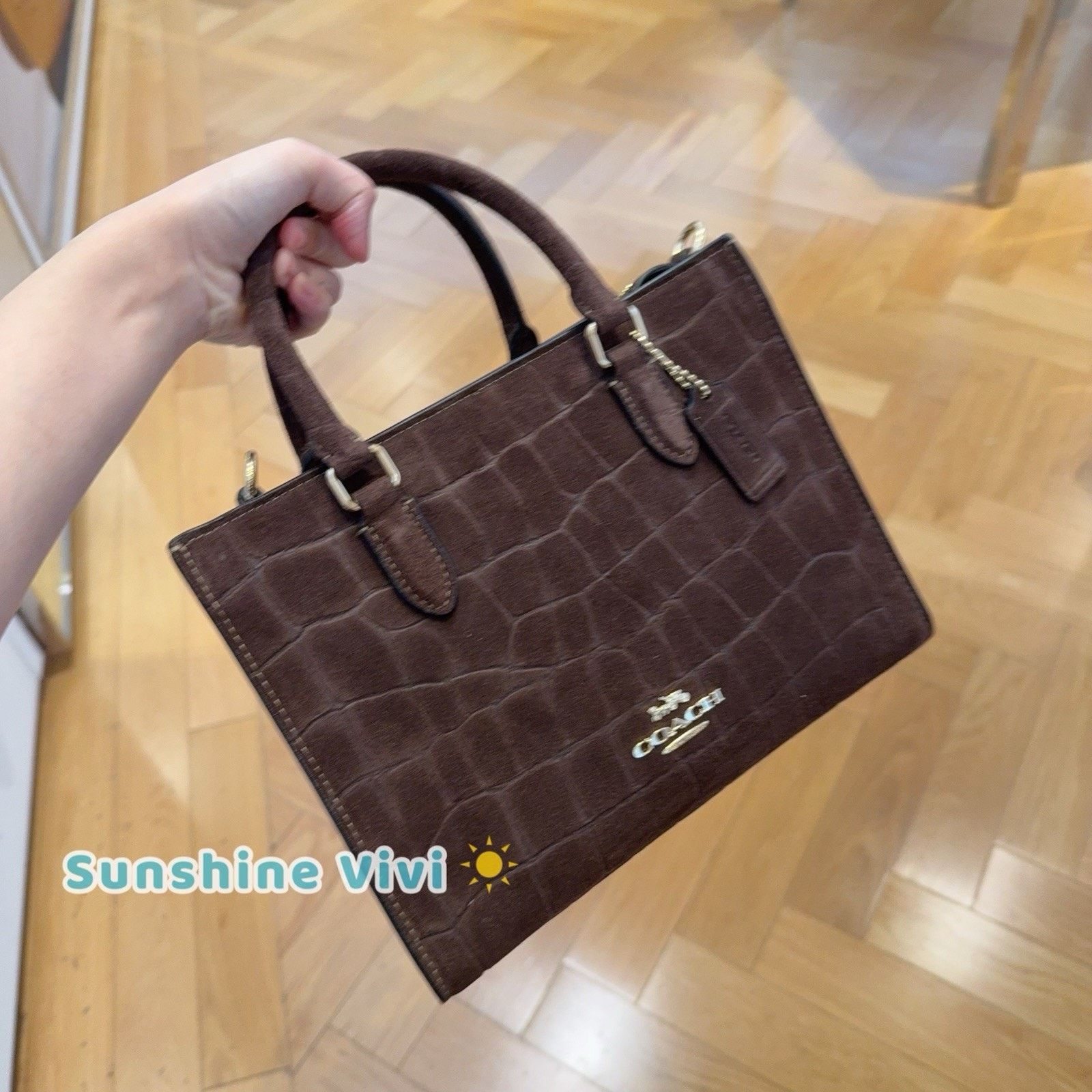 Coach NWT Coach Maggie Small Tote Bag CCC71 Gold/Maple Size ONE SIZE - 2 Thumbnail