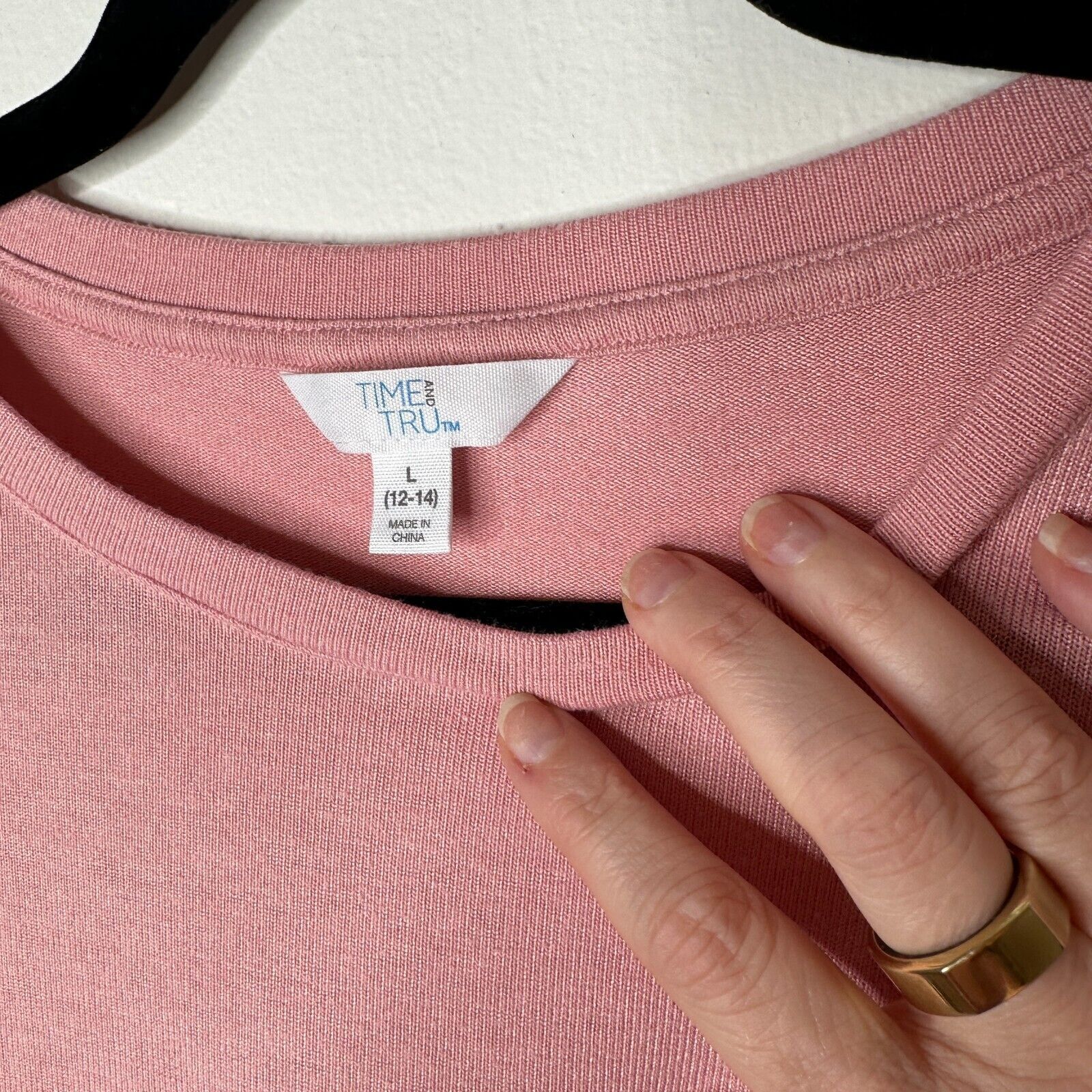Other Time & Tru Pink Front-Twist Tie Round Neck Flowy Tunic Top L Size L / US 10 / IT 46 - 4 Thumbnail