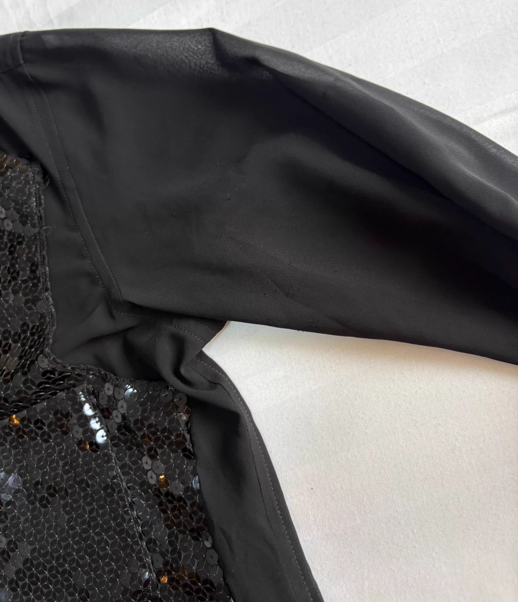 Comme des Garcons CDG Vintage Black Sequin Tulle Panel Shirt Size US XS / EU 42 / 0 - 6 Thumbnail