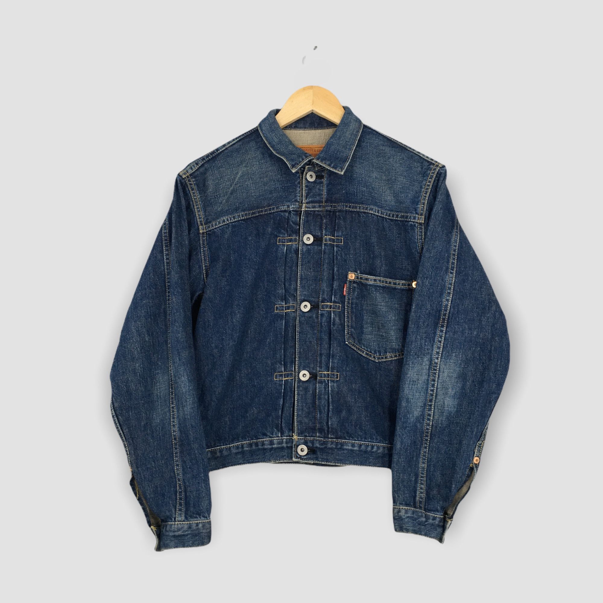 image of Vintage Levis Big E 70502 Type 1 Ww2 Denim Jacket Medium, Men's