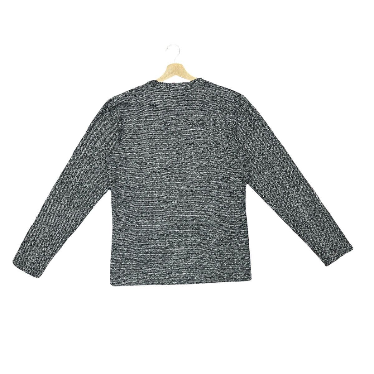 In The Attic Growth by Grail Y2k Salt & Pepper Textured Knit Top Sweater Size US L / EU 52-54 / 3 - 5 Thumbnail