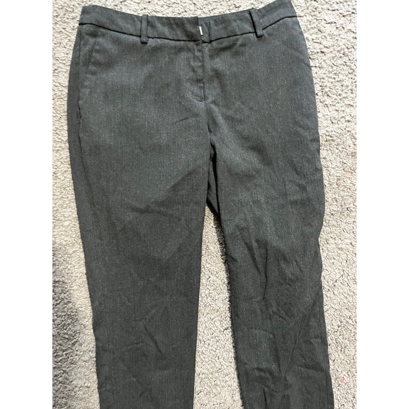 H&M H&M Dress Pants Women 4 Black Business Casual Ankle Flat Front Regular Skinny Zip Front 4 Womens Size 27" / US 4 / IT 40 - 2 Thumbnail