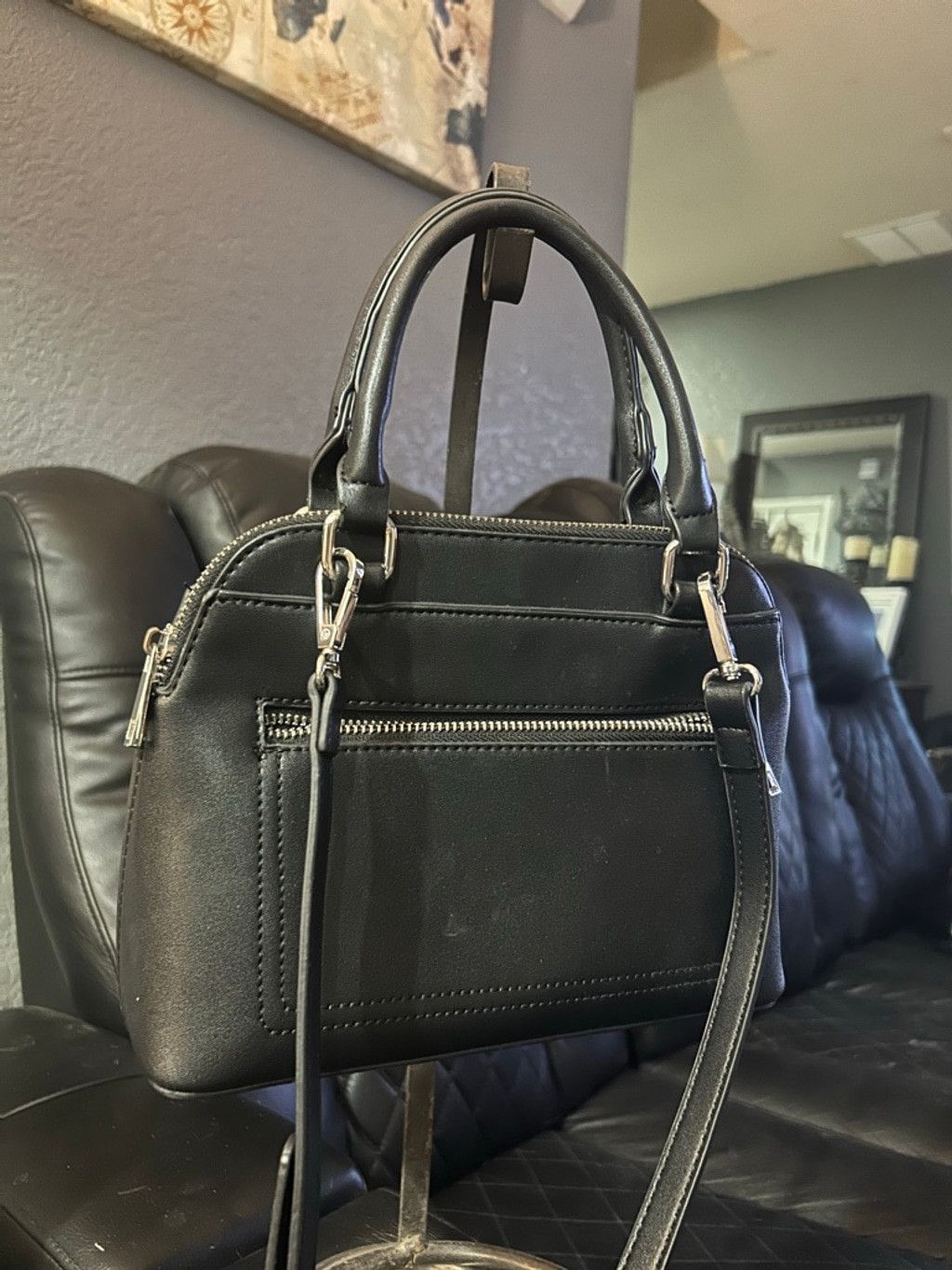 Forever 21 Women's Forever 21 Black Satchel One Size Size ONE SIZE - 2 Thumbnail