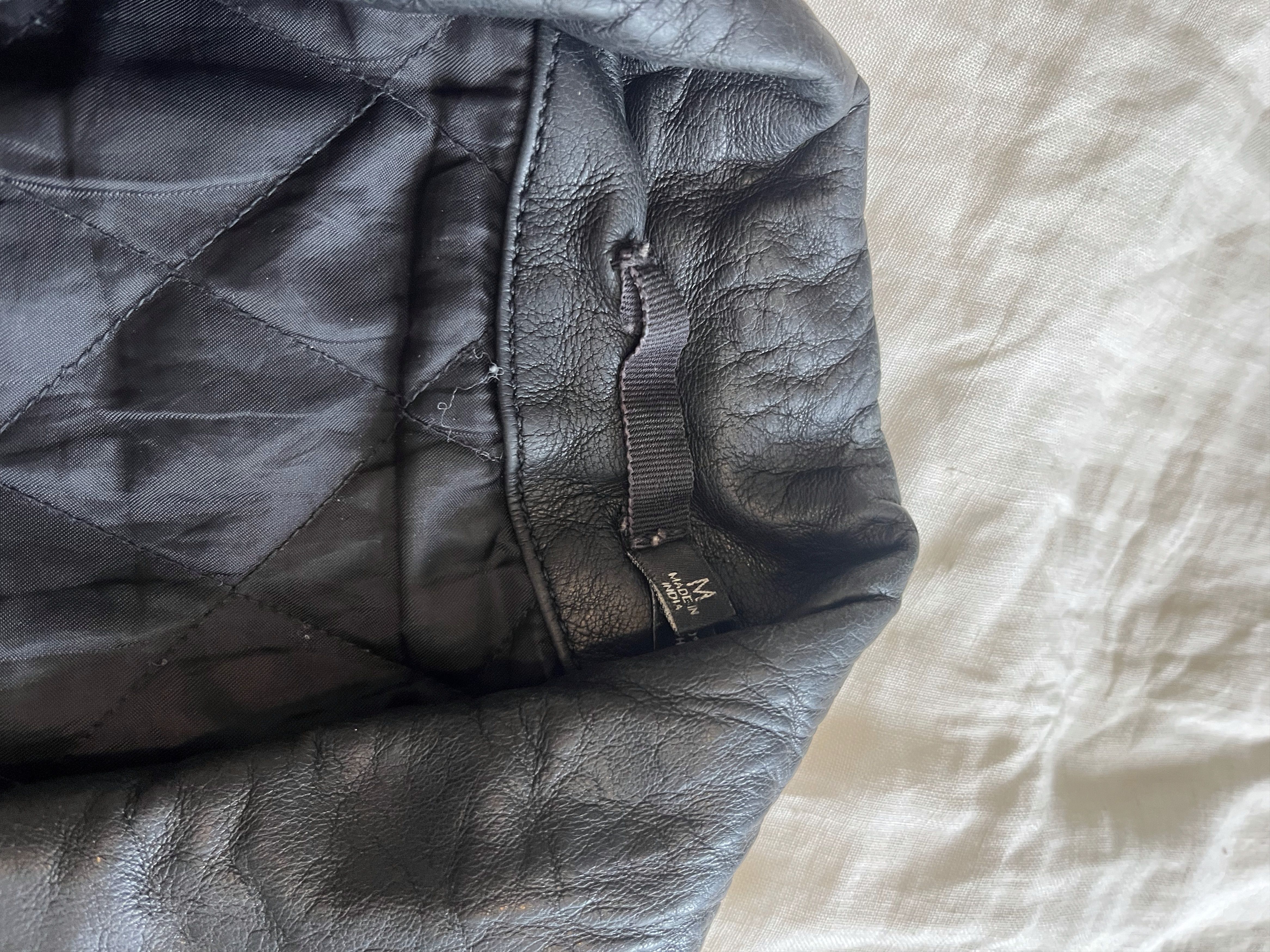 Blk Dnm Leather Moto Jacket Size US M / EU 48-50 / 2 - 4 Thumbnail