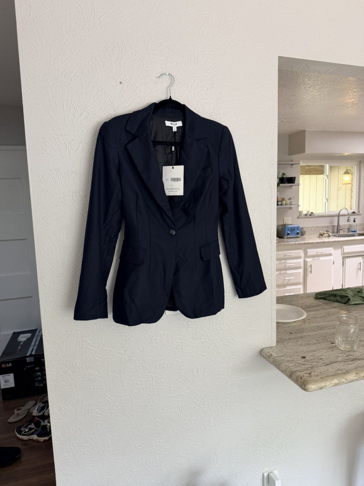 Other Billie the label Jamie blazer midnight blue jacker NWT S Size S / US 4 / IT 40 - 7 Thumbnail