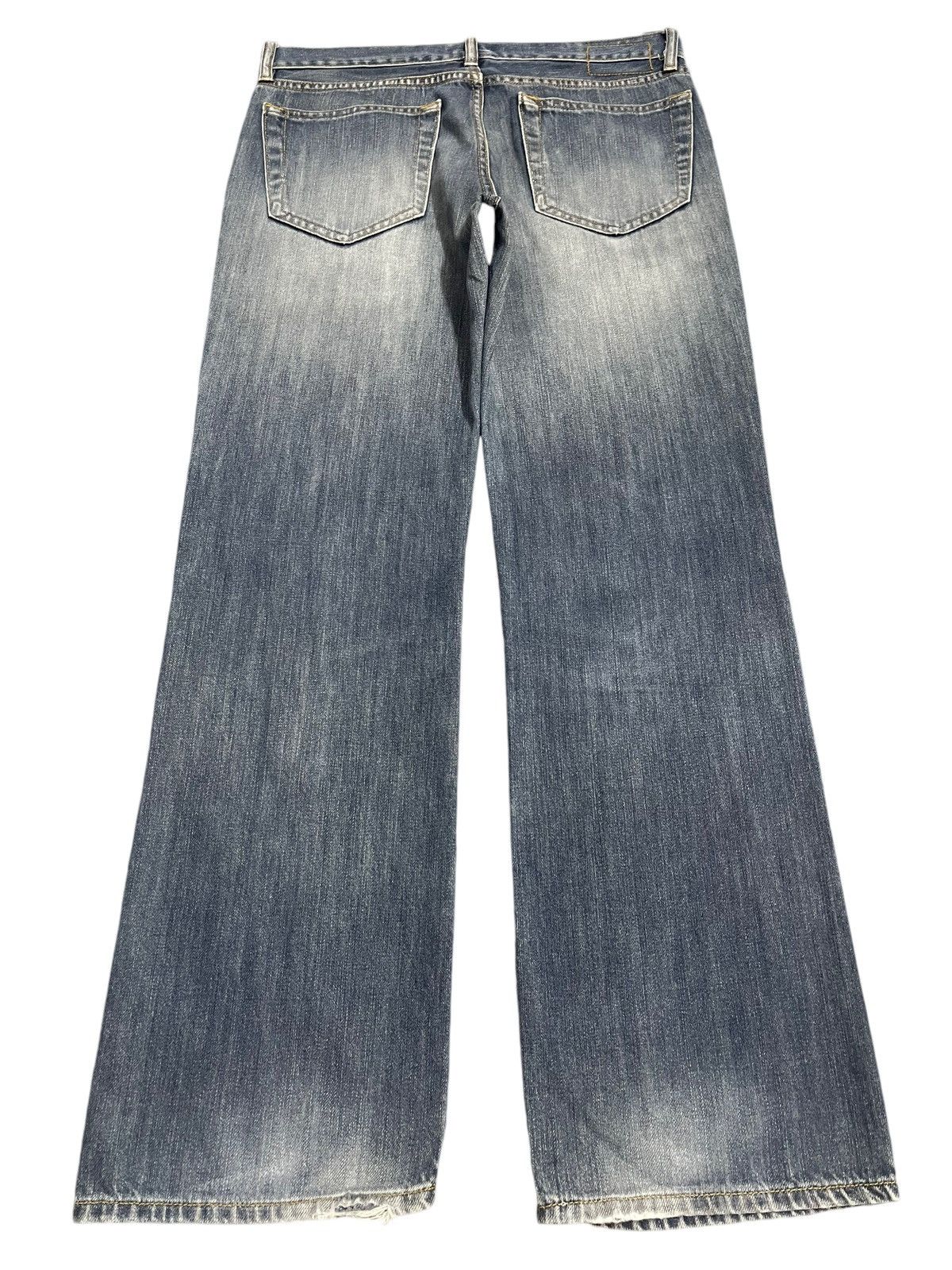 Gap Vintage Gap Blue Faded Wash Style Distressed Loose Jeans Size US 32 / EU 48 - 2 Thumbnail