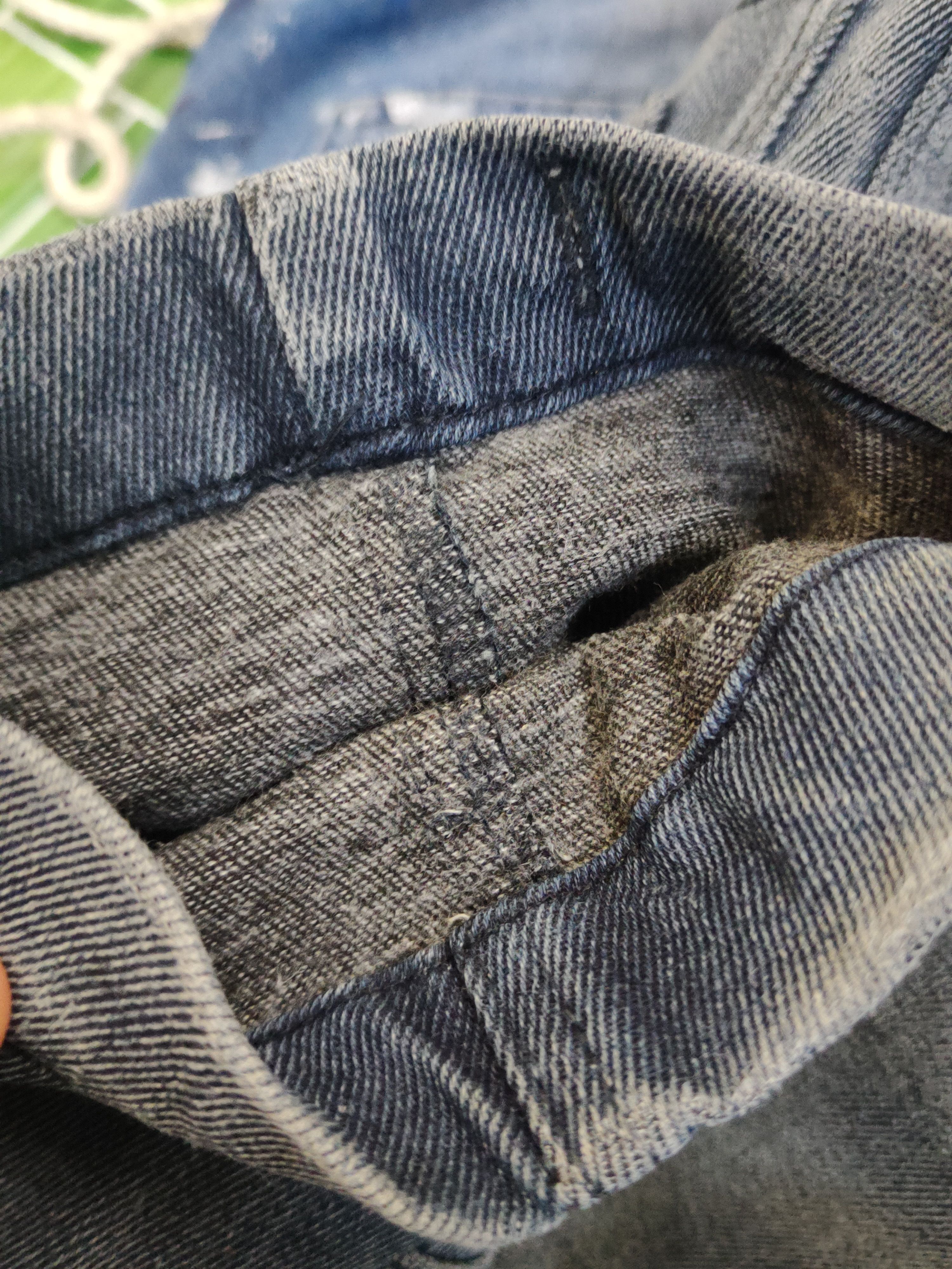 Japanese Brand Hop-Scot Dark Blue Faded Distressed Ripped Jeans #W1983 Size US 30 / EU 46 - 13 Thumbnail