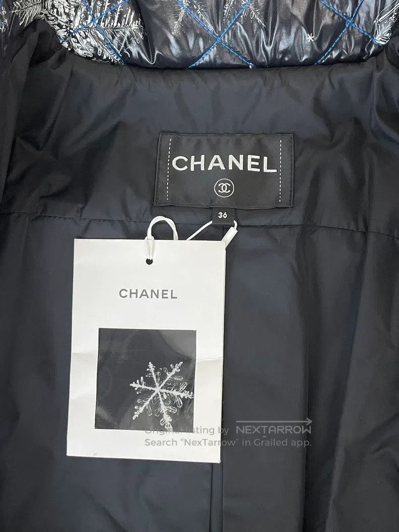 Chanel Chanel Black snowflake-printed cotton jacket Size XS / US 0-2 / IT 36-38 - 7 Thumbnail