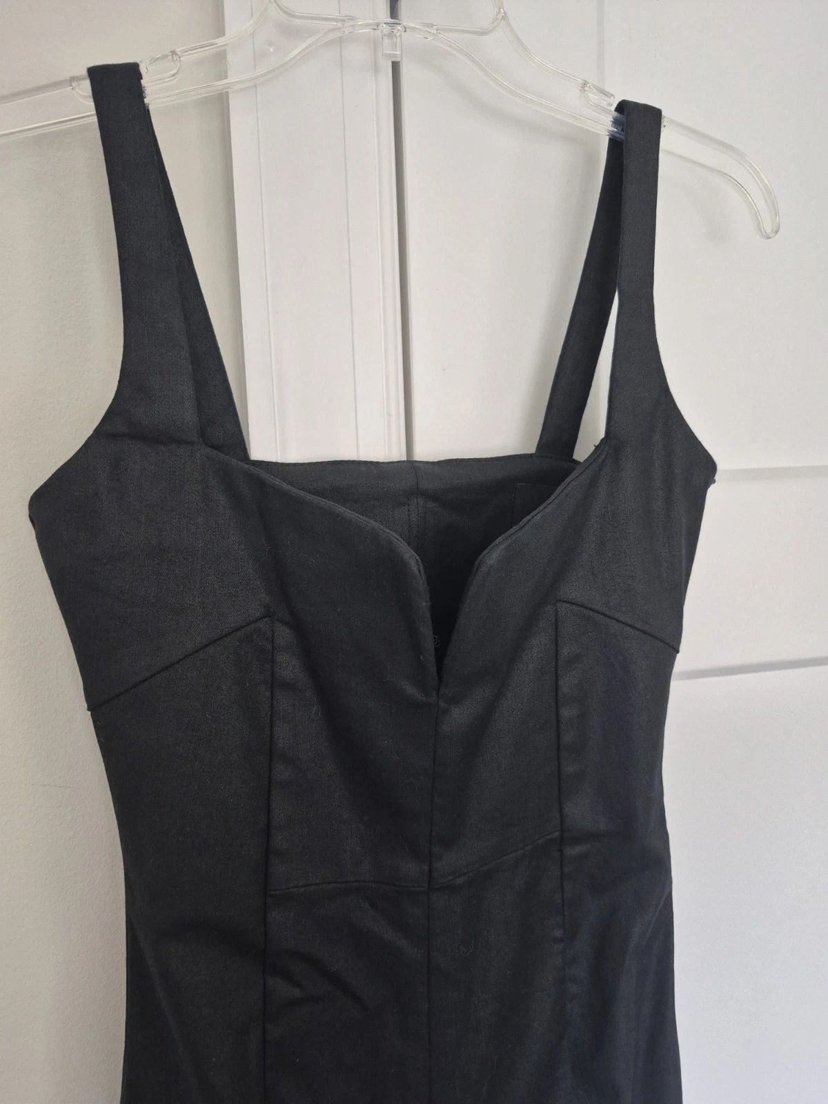 7 For All Mankind Jumpsuit Coated Denim Sleeveless Boot Leg Size XS NEW Gift Size 24" / US 00 / IT 34 - 7 Thumbnail