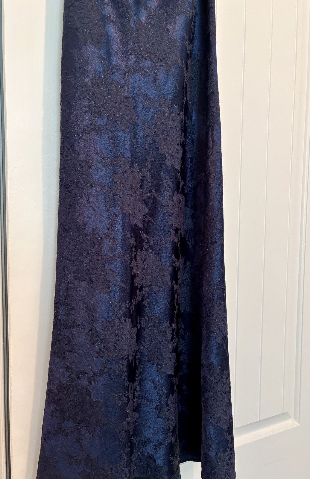 Other Vintage 1990’s RARE “SCENE” Maxi Skirt Blue Brocade. Small Size 27" / US 4 / IT 40 - 1 Thumbnail